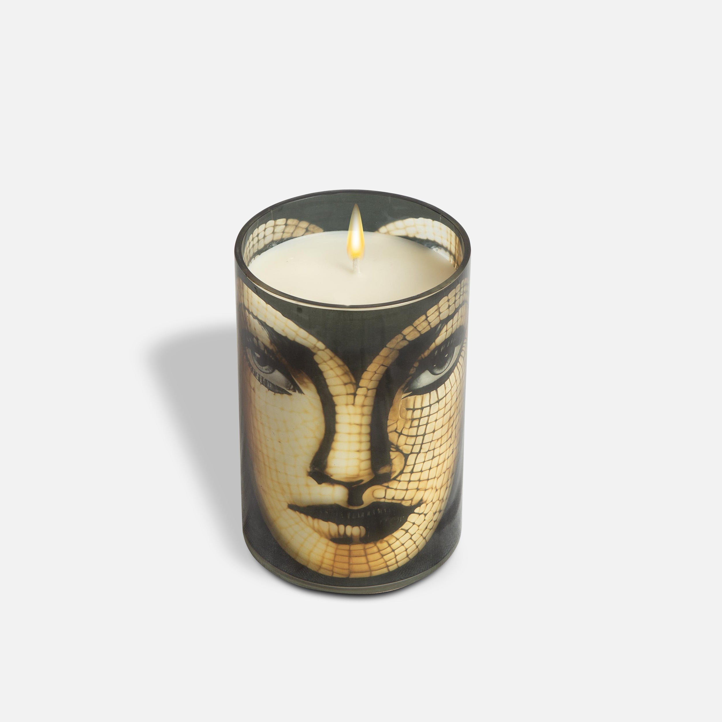 SERPENT - GLASS FACE PAINTED CANDLE JAR