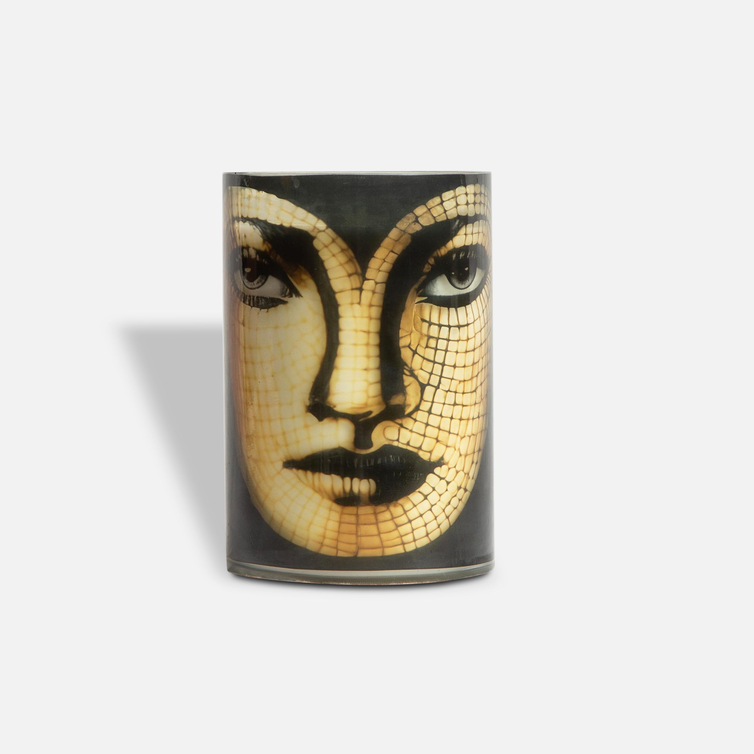 SERPENT - GLASS FACE PAINTED CANDLE JAR