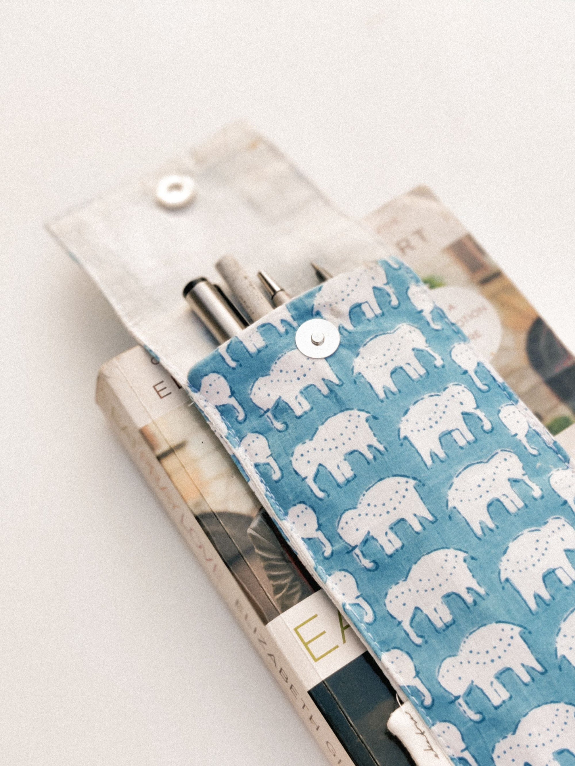 Pen Case - Elephant Print