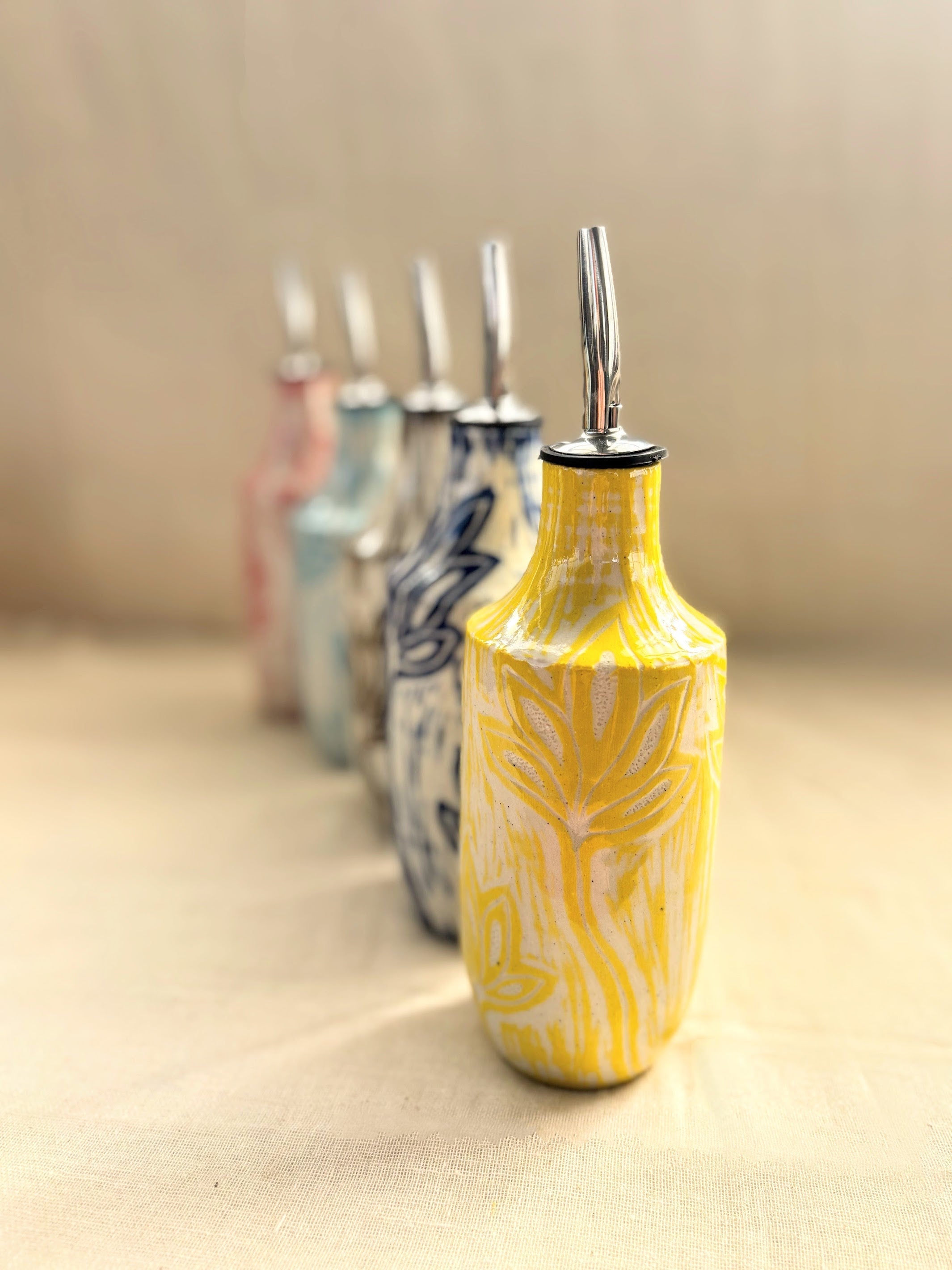 Engraved Bloom - Oil Bottle