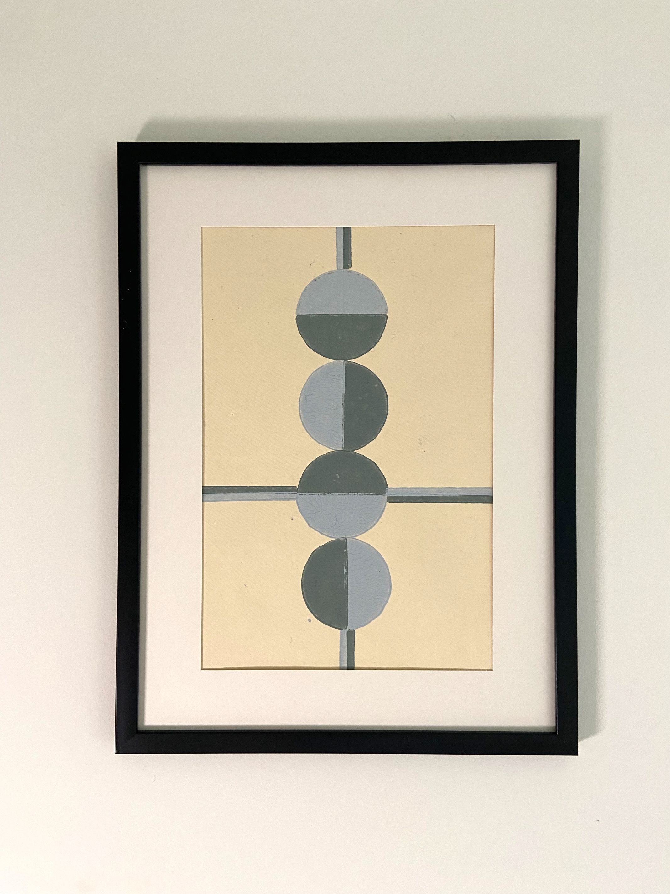 Wall Frame l Handblock printed artwork on handmade paper l 10" x 10" l set of two