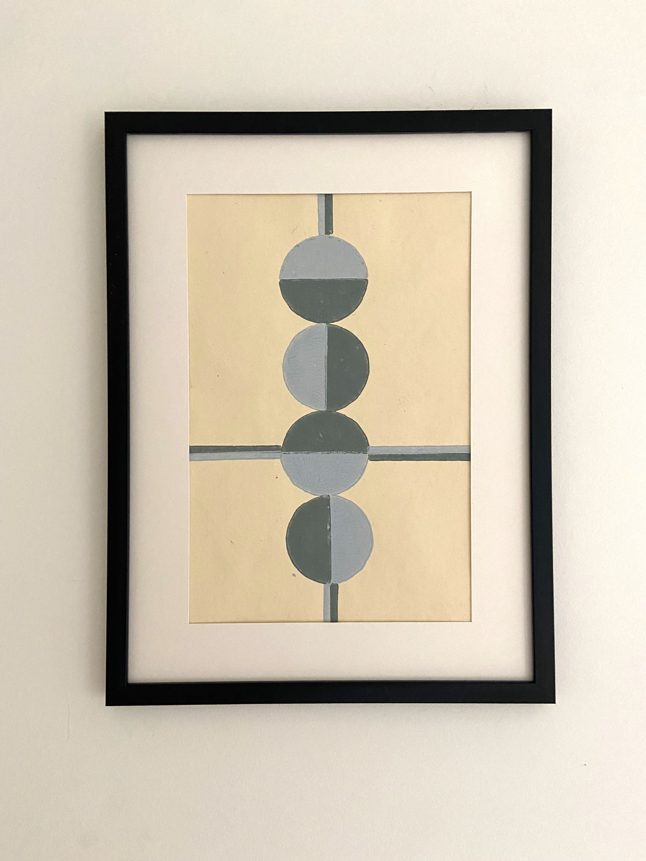 Wall Frame l Handblock printed artwork on handmade paper l 10" x 10" l set of two