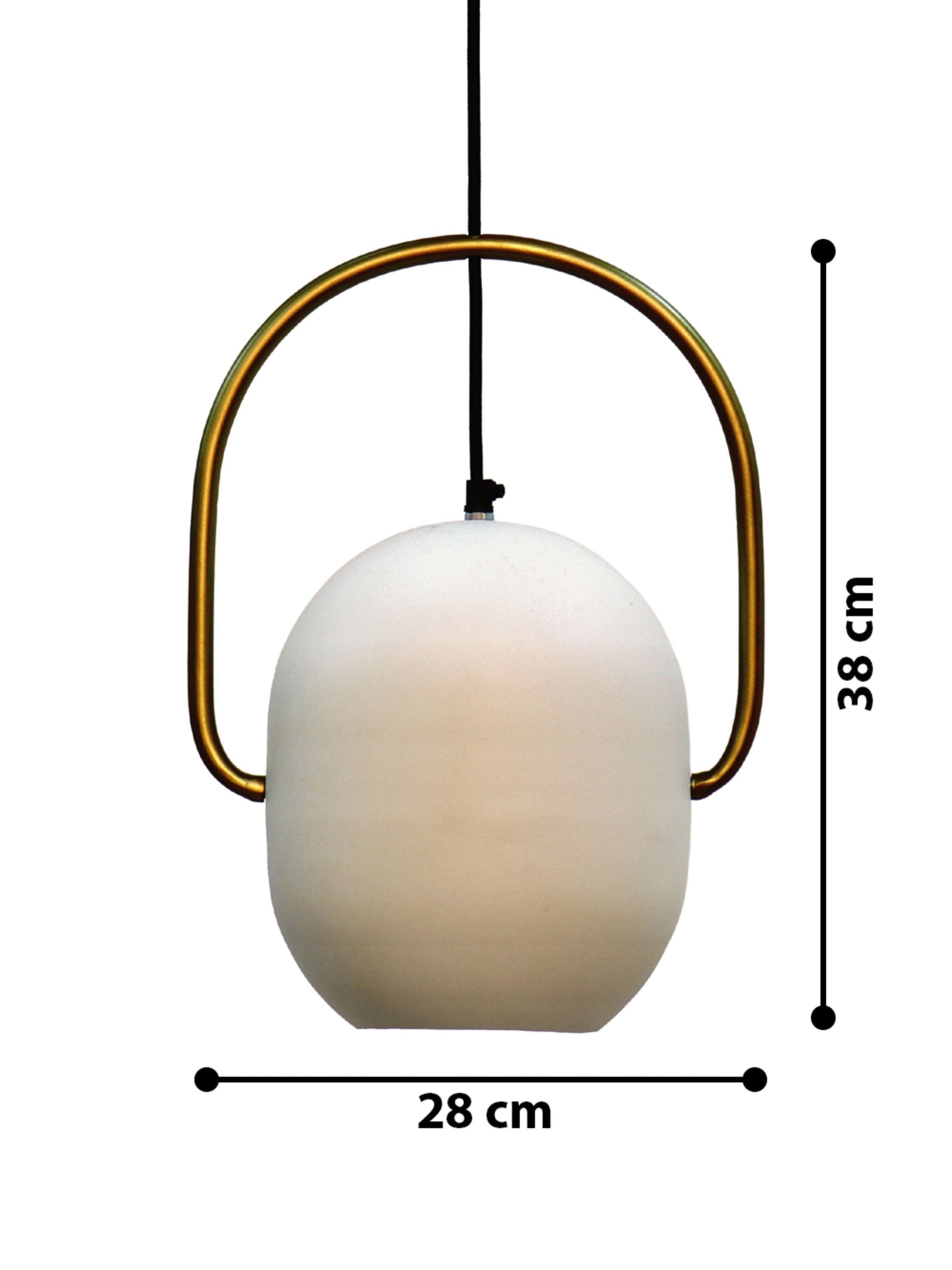 Ezhil White Hanging Lamp