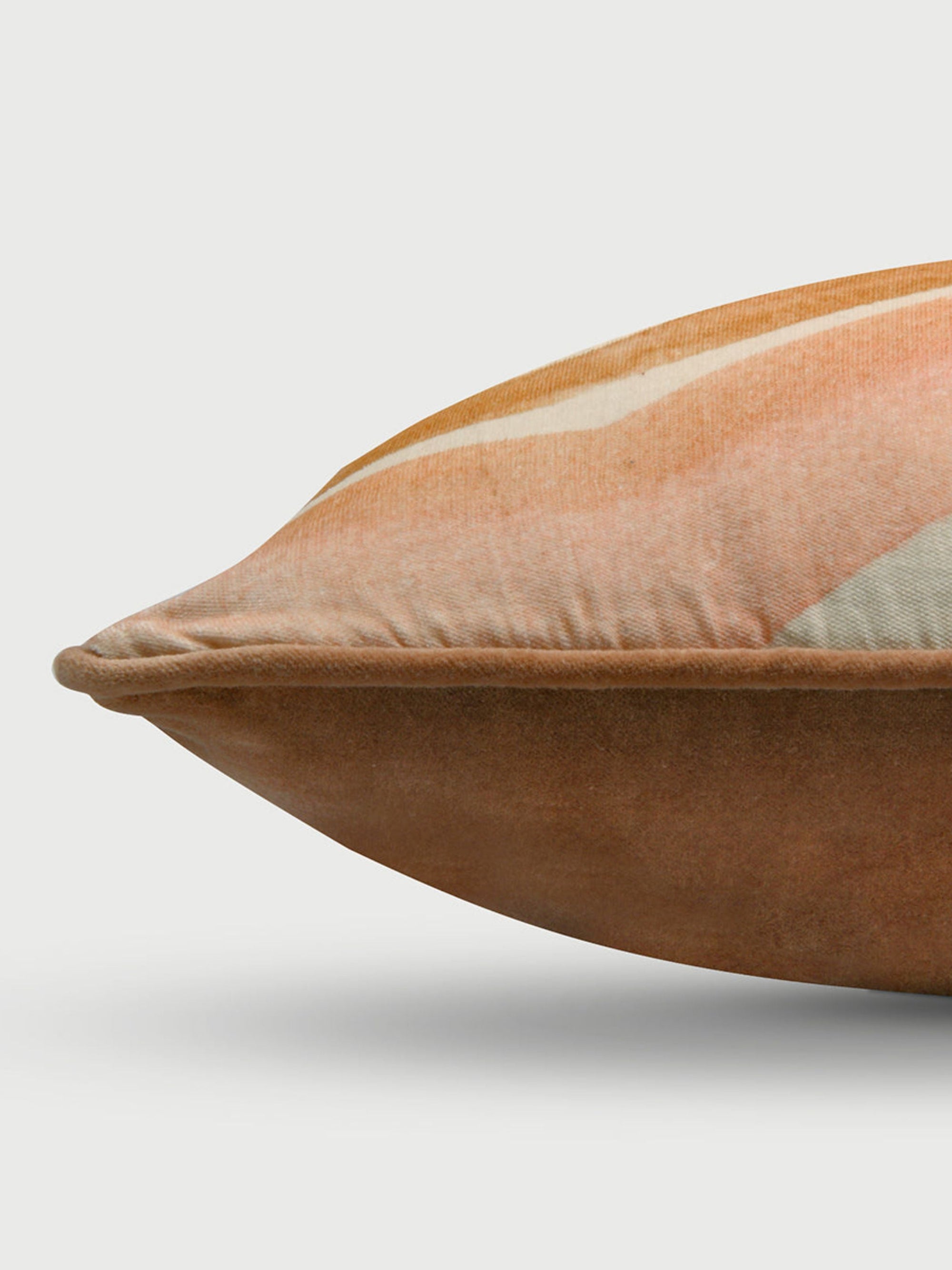 Flow Blush Velvet Cushion Cover