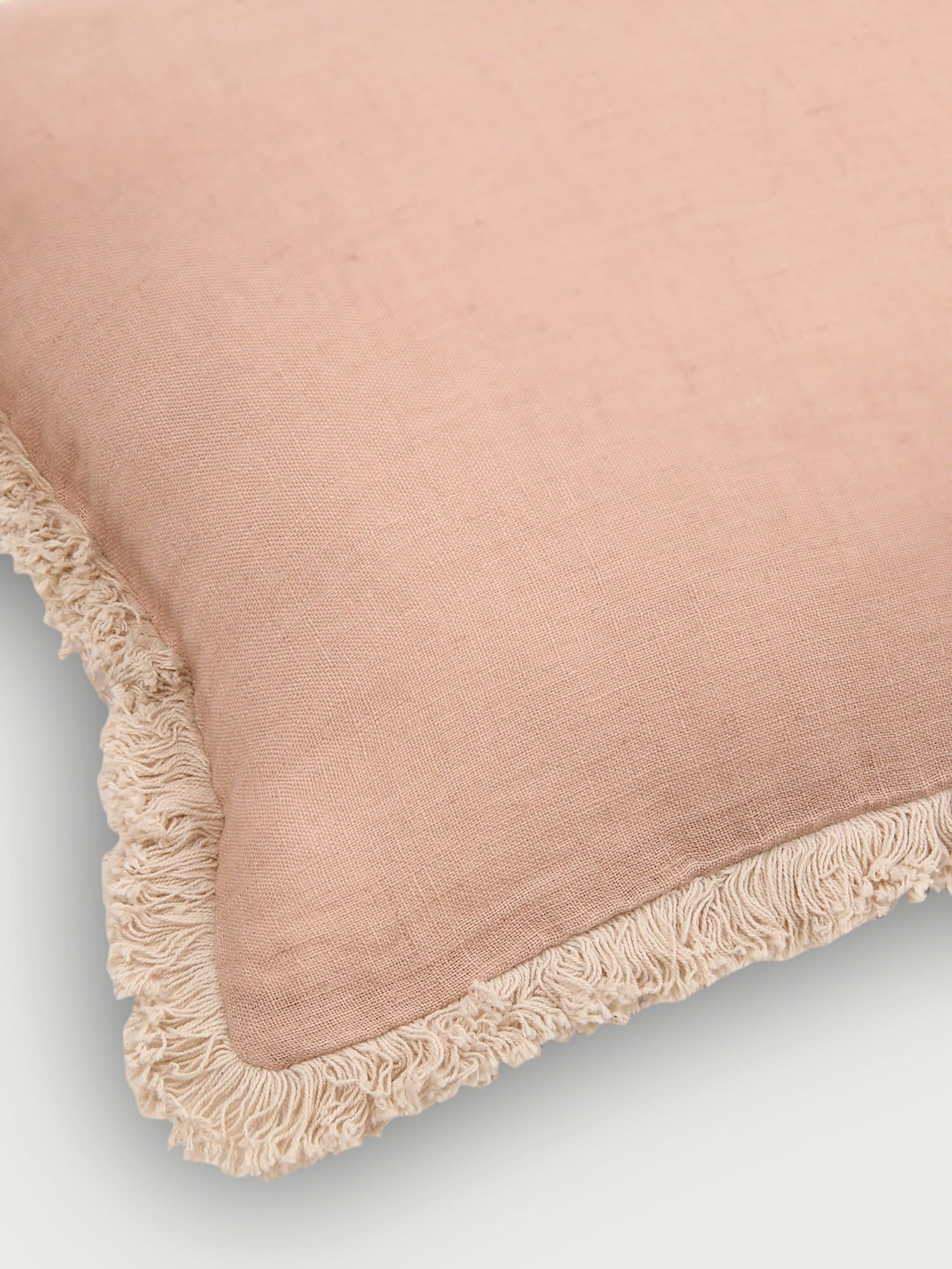 Fringe Rose Oblong Cushion Cover