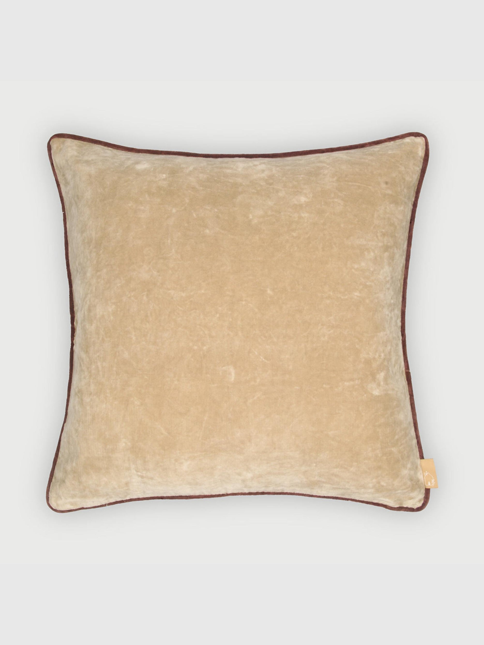 Glow Sandstone Velvet Cushion Cover
