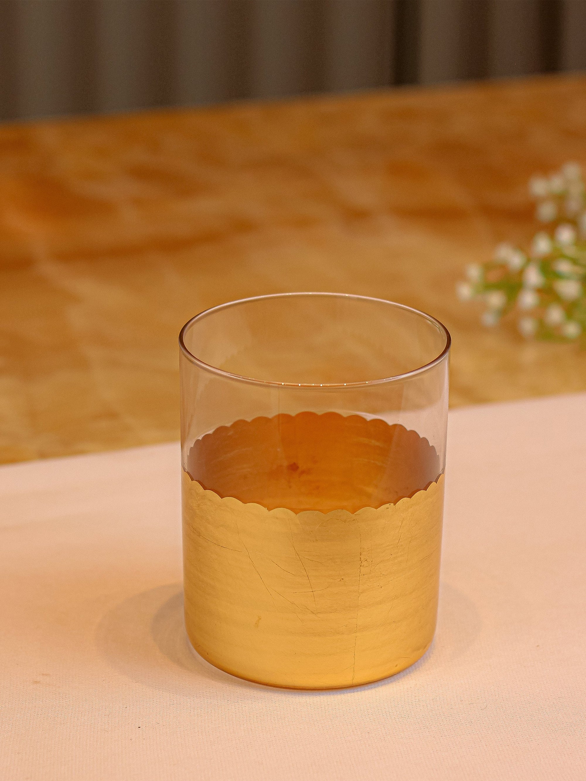 Gold Set Of 4 Water Glasses