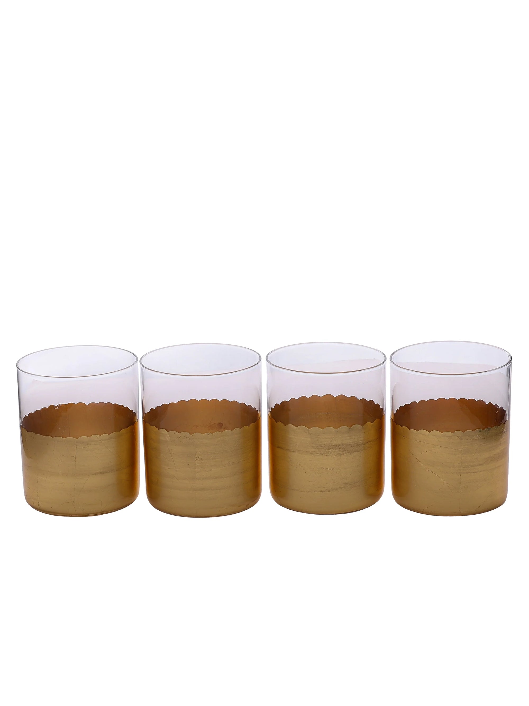 Gold Set Of 4 Water Glasses