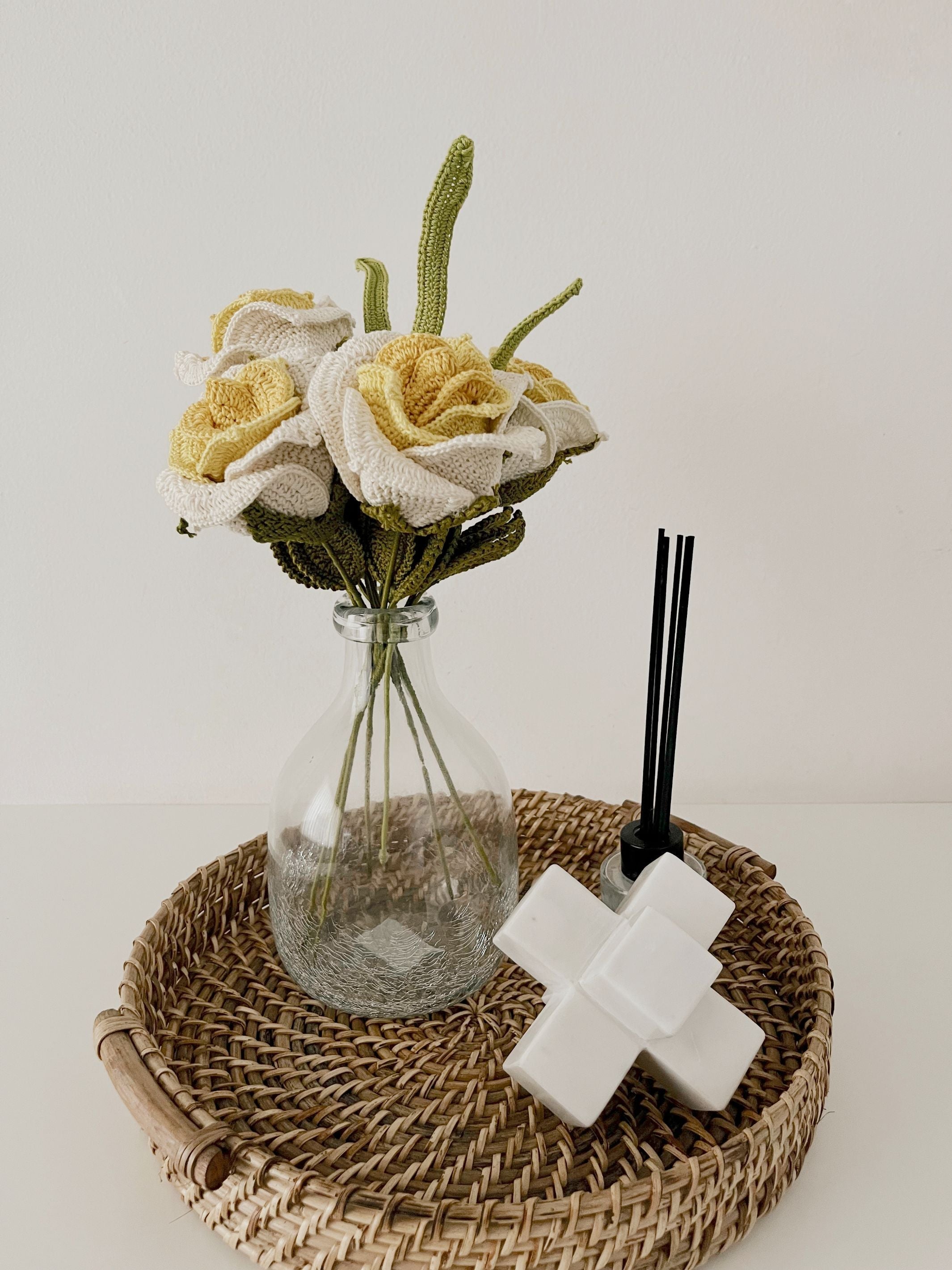 Gradient Thai Rose  - Crochet Flower