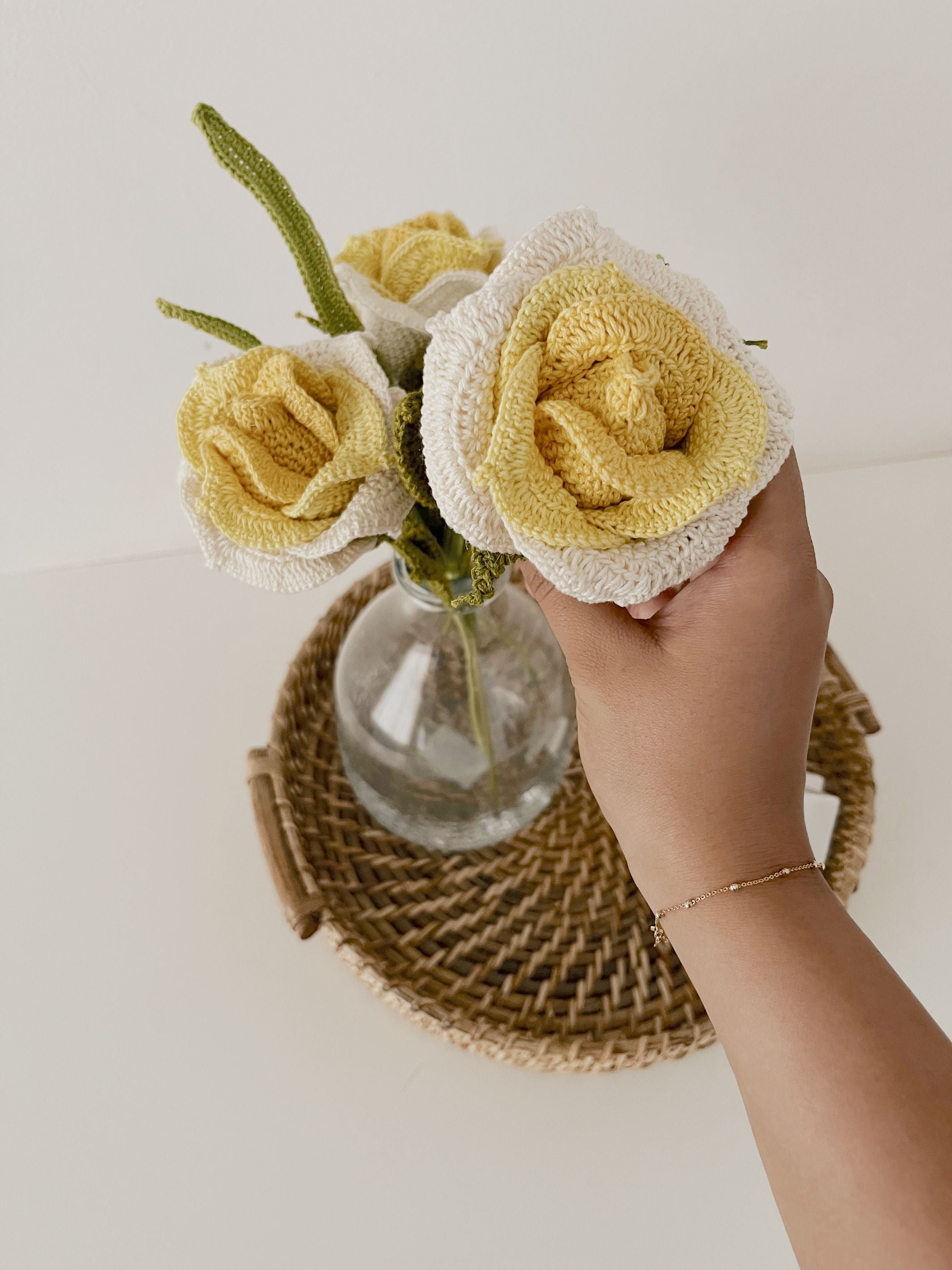 Gradient Thai Rose  - Crochet Flower