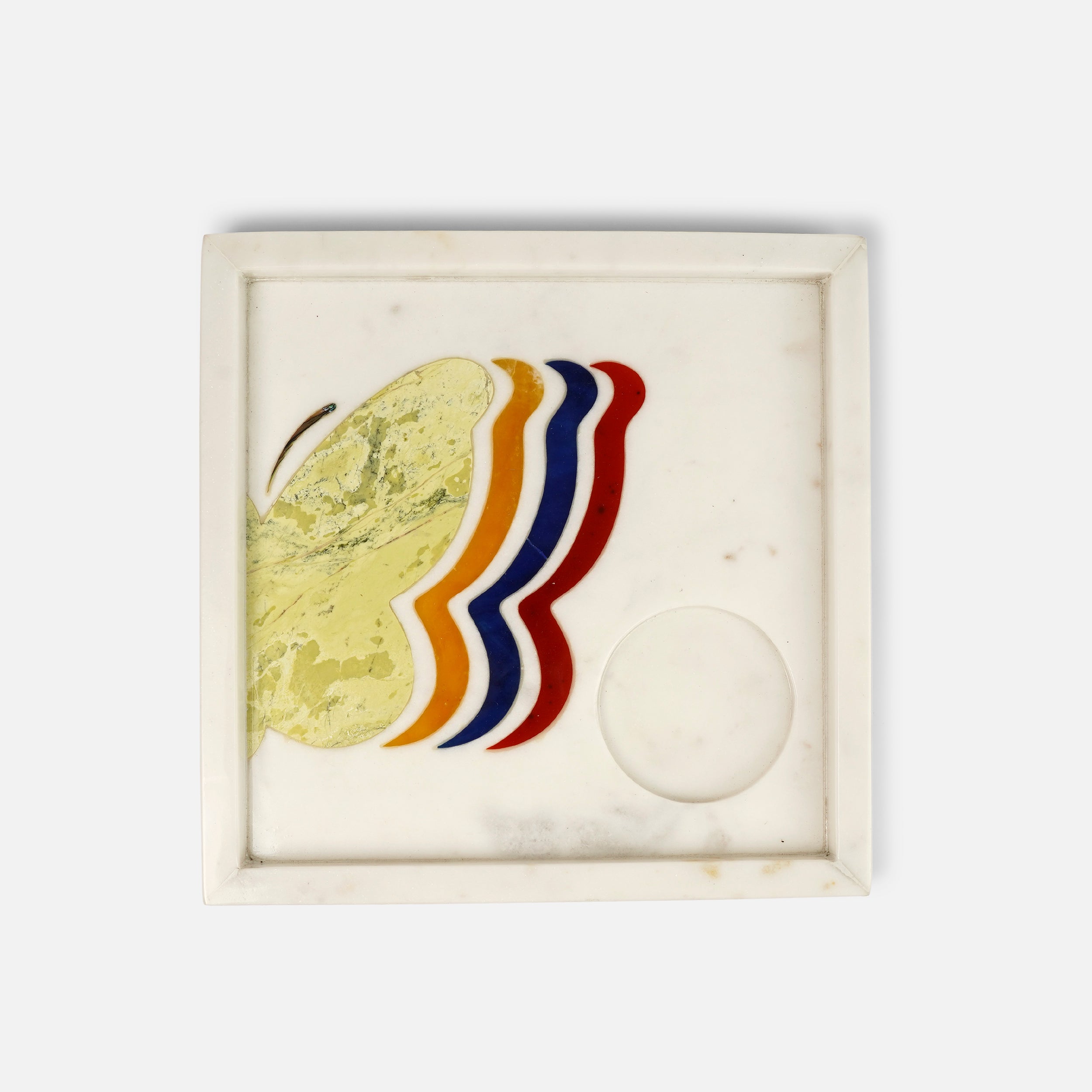 Limited edition - Fluttray - Marble Inlay Tray with Bowl