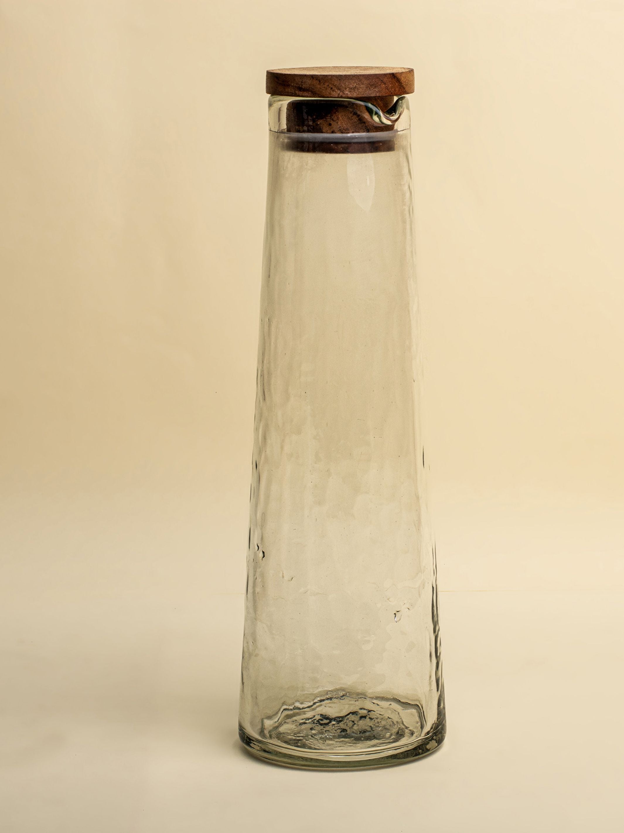 Hammered Glass Carafe