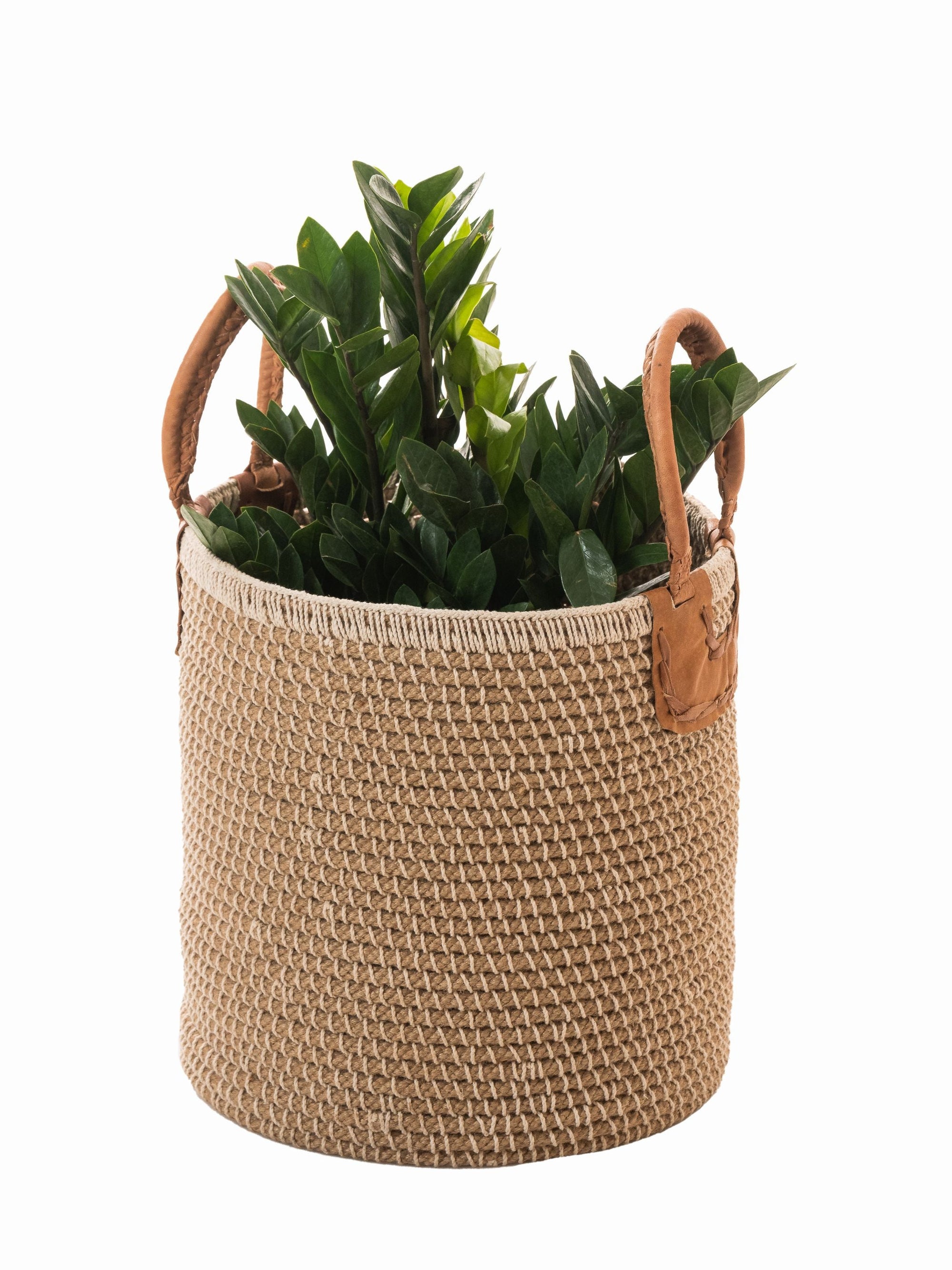 Handcrafted Jute Basket Large