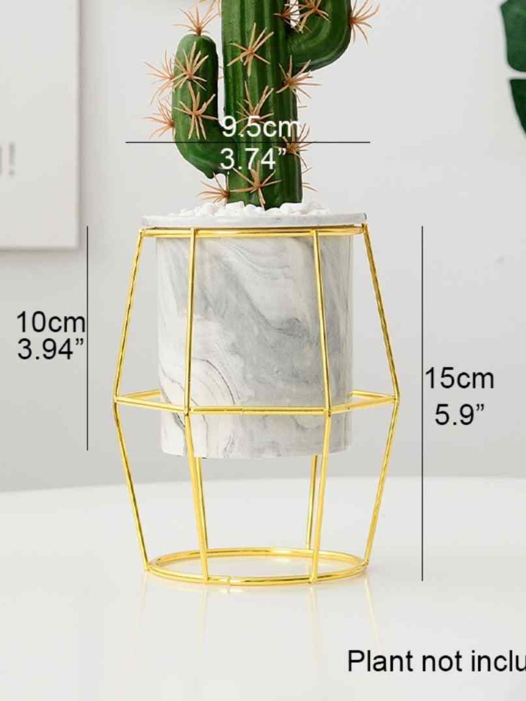 Hexagon Grey Planter