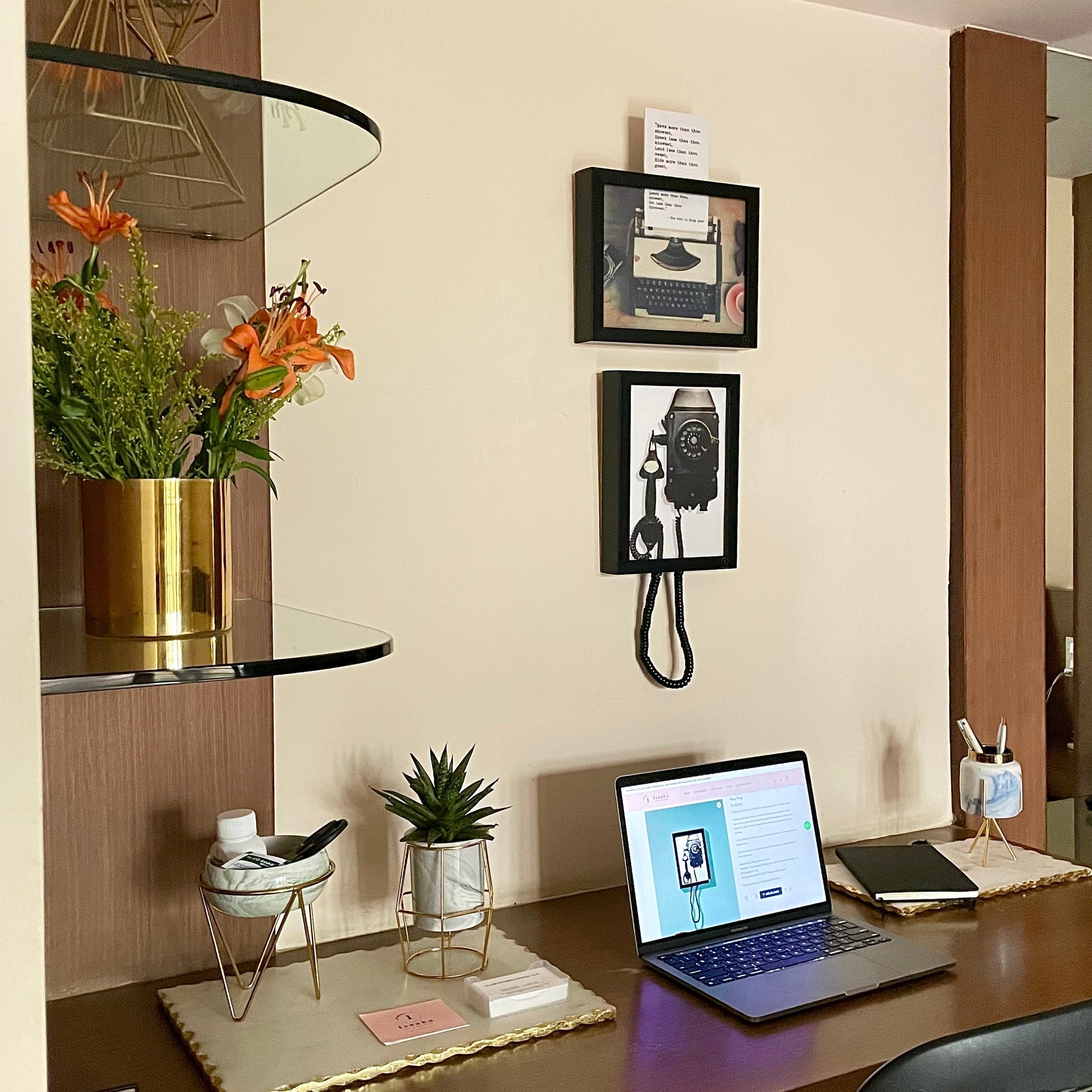 3D Wall Art Decor: Telephone