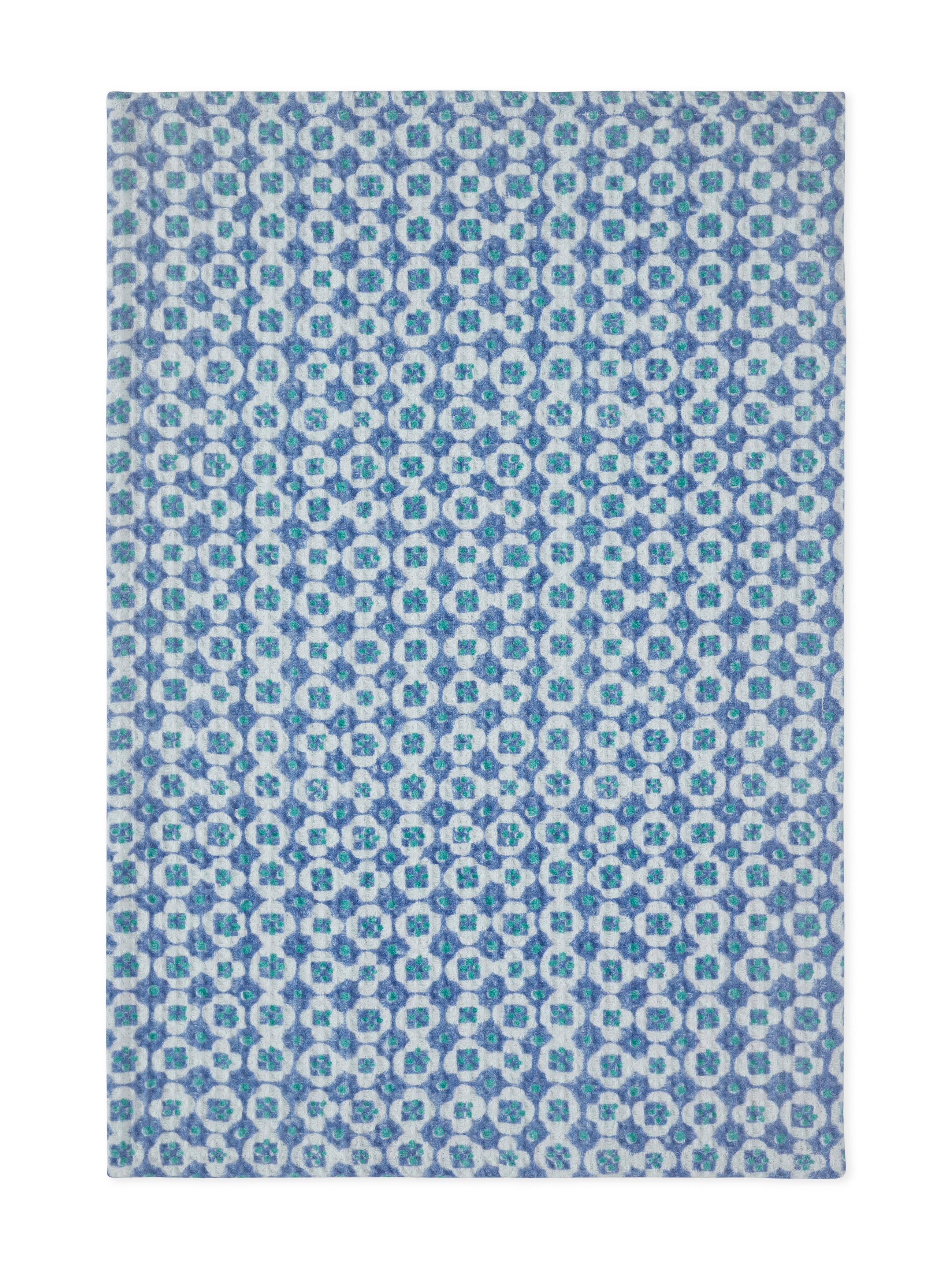 Checkmate Blue Hand Towel | Set Of 2