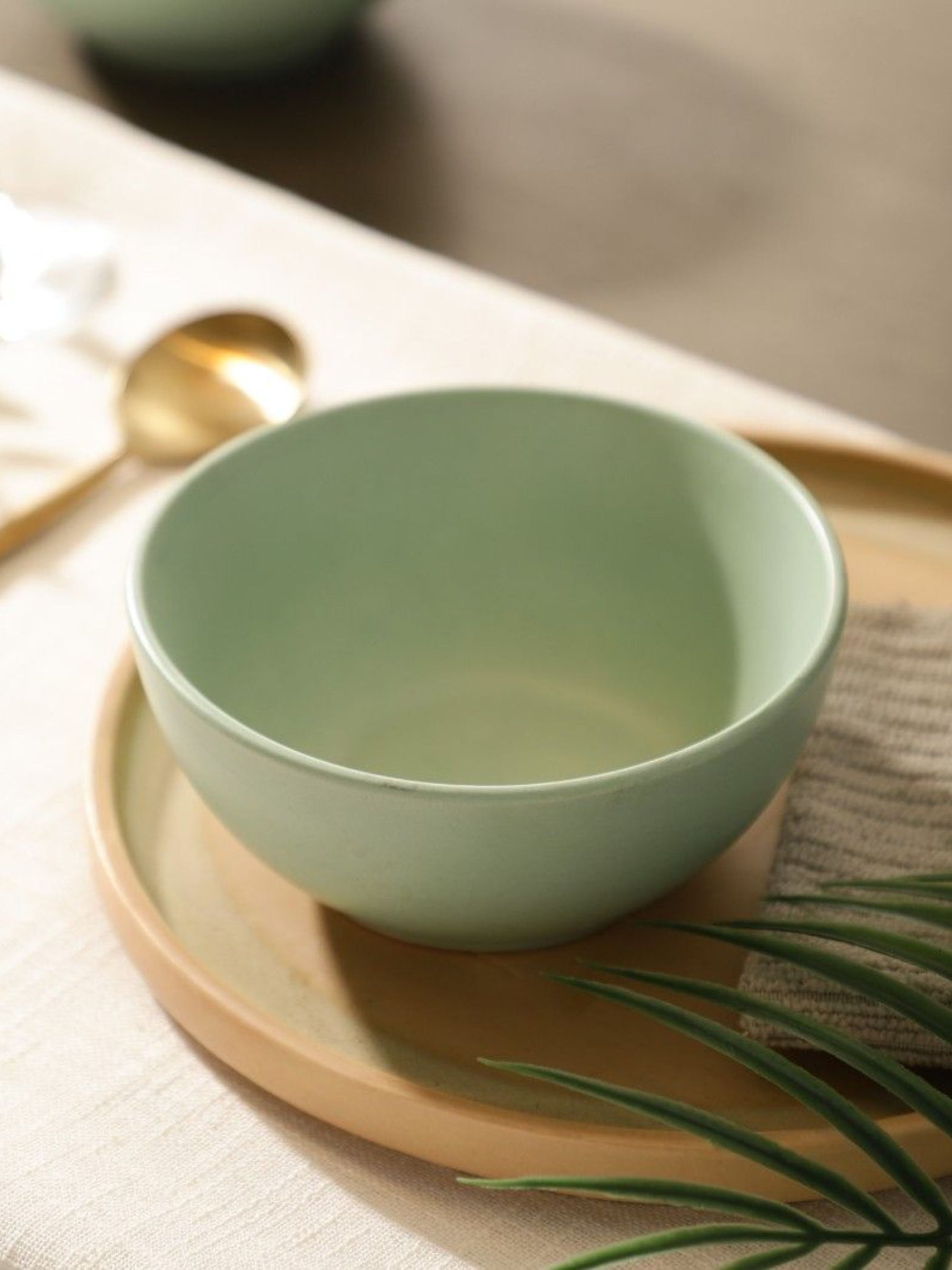 Sage Green Ceramic Thukpa Bowl