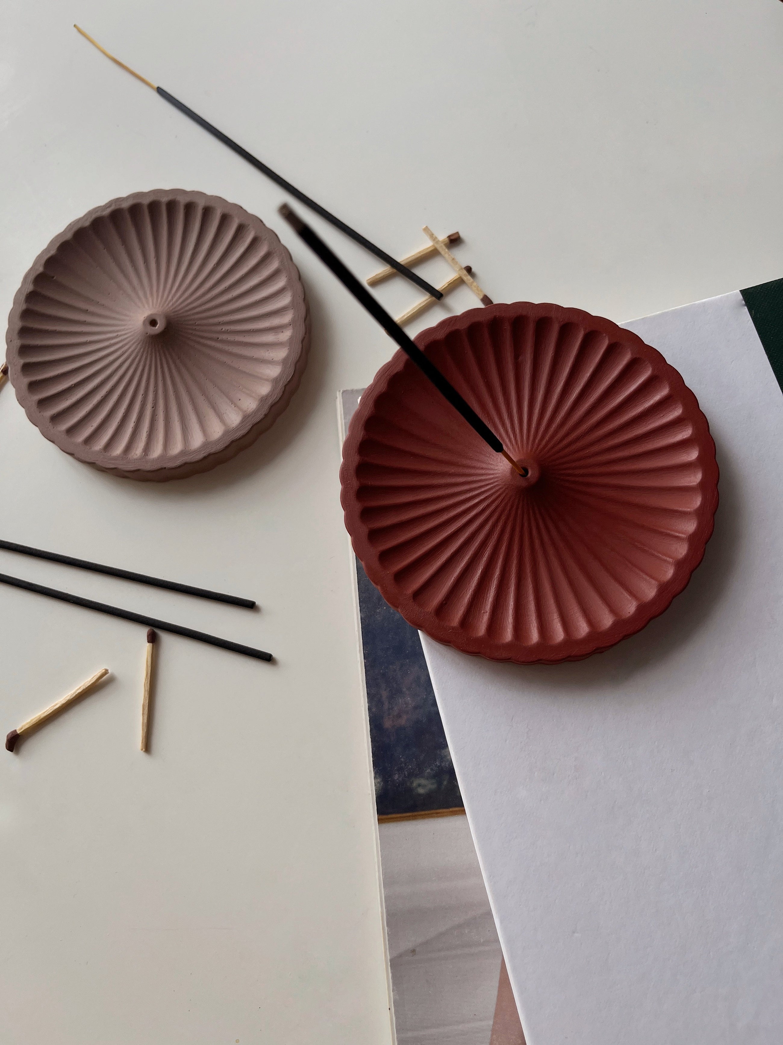 Luna Ripple Incense Holder