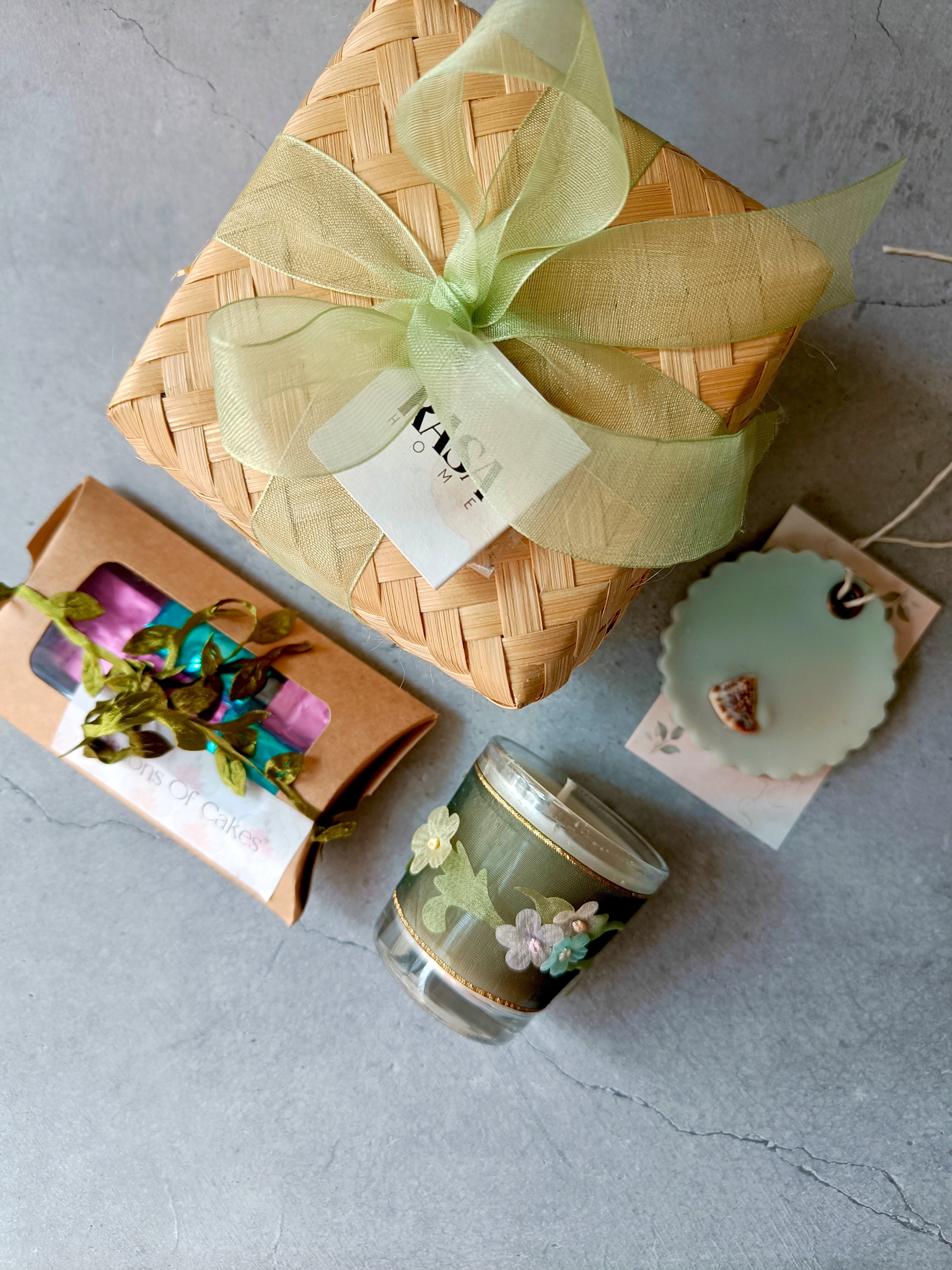 The Cozy Welcome Gift Set - Candle & Chocolate