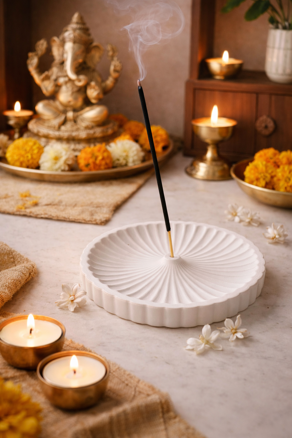 Luna Ripple Incense Holder