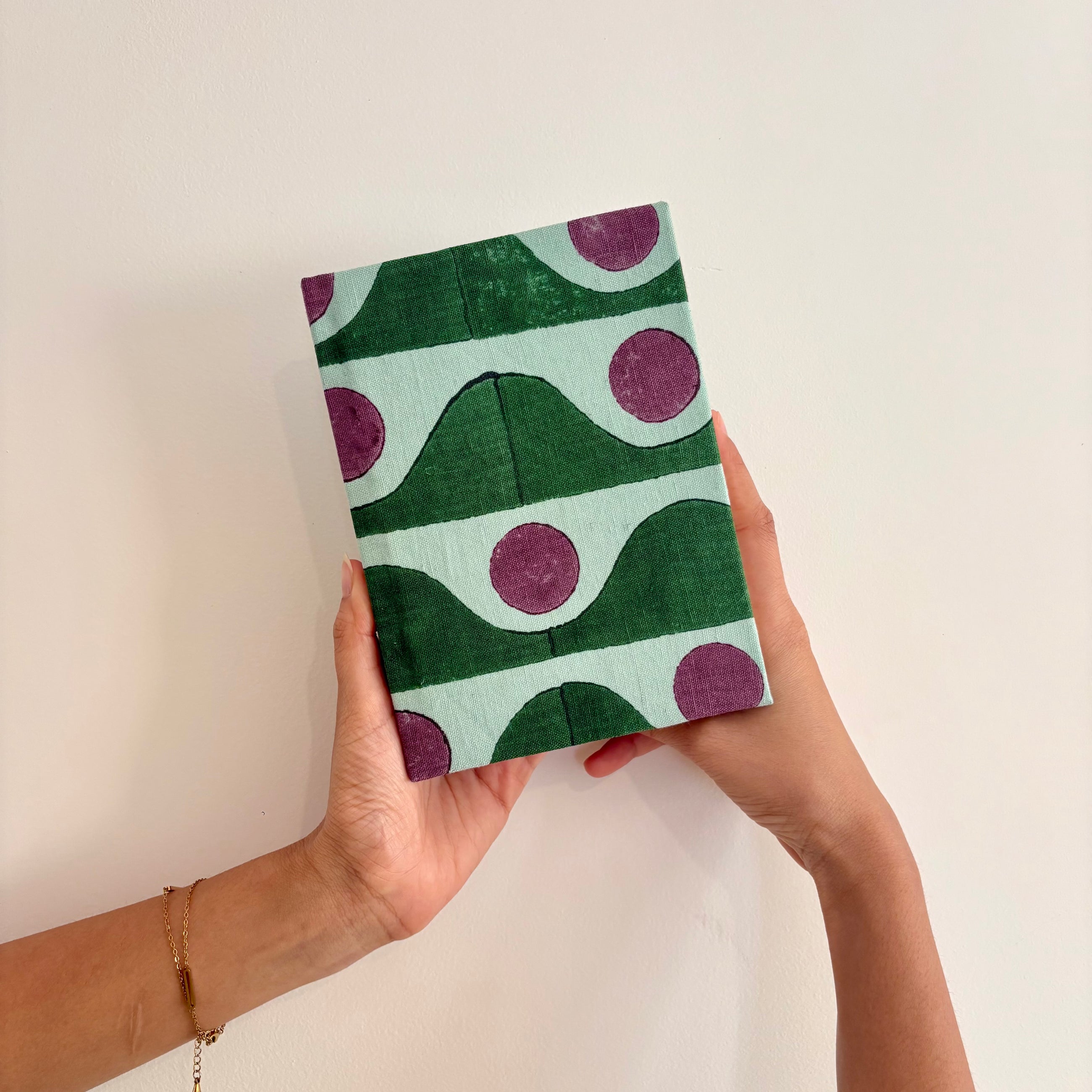 Handcrafted Sustainable A5 Diary Journal Notebook l Handmade Paper l Tide Dot