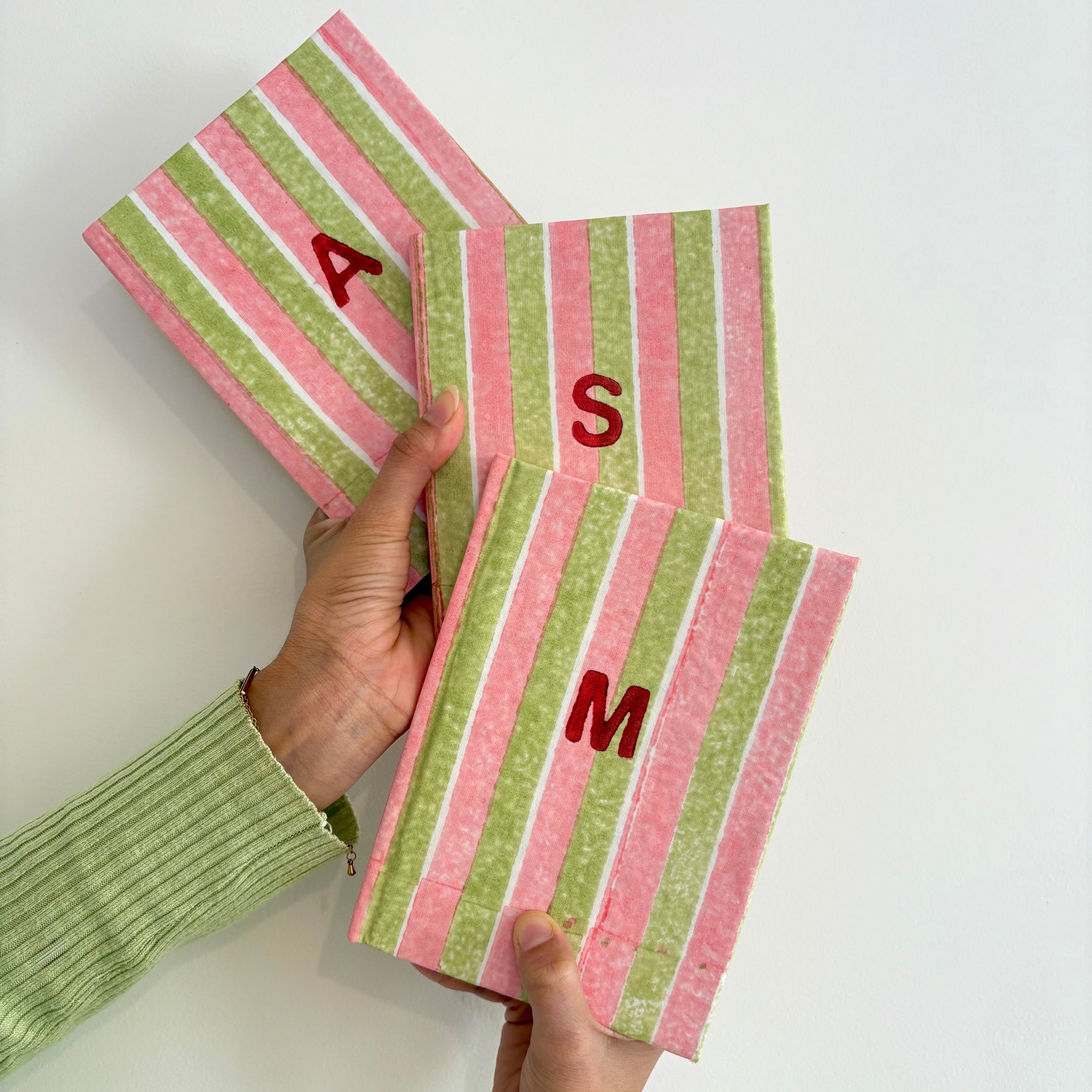 Handcrafted Customised A5 Diary Journal Notebook l Handmade Paper l Your Letter Candy