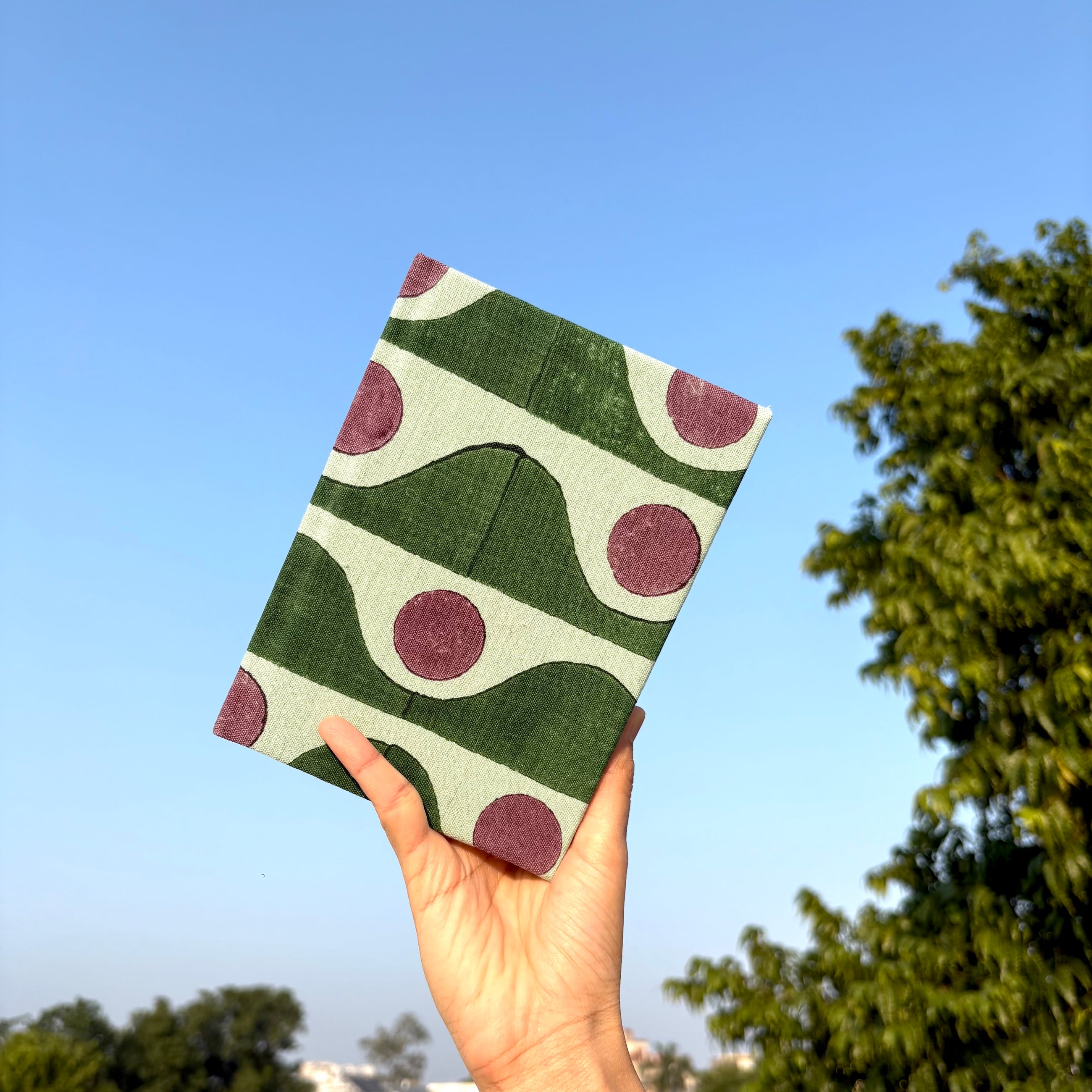 Handcrafted Sustainable A5 Diary Journal Notebook l Handmade Paper l Tide Dot