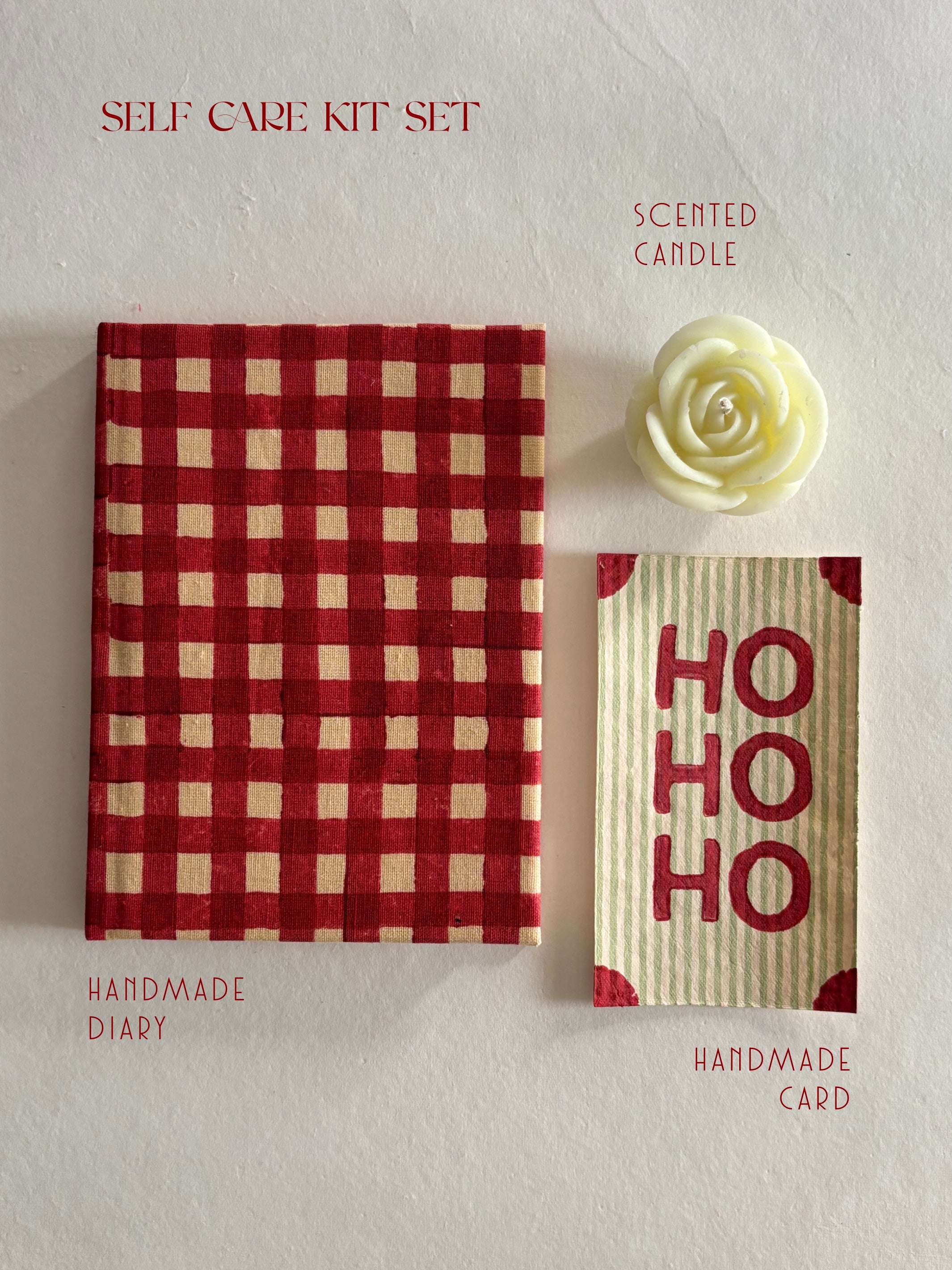 Red Checks Christmas Hamper - Festive Lifestyle Gift Box