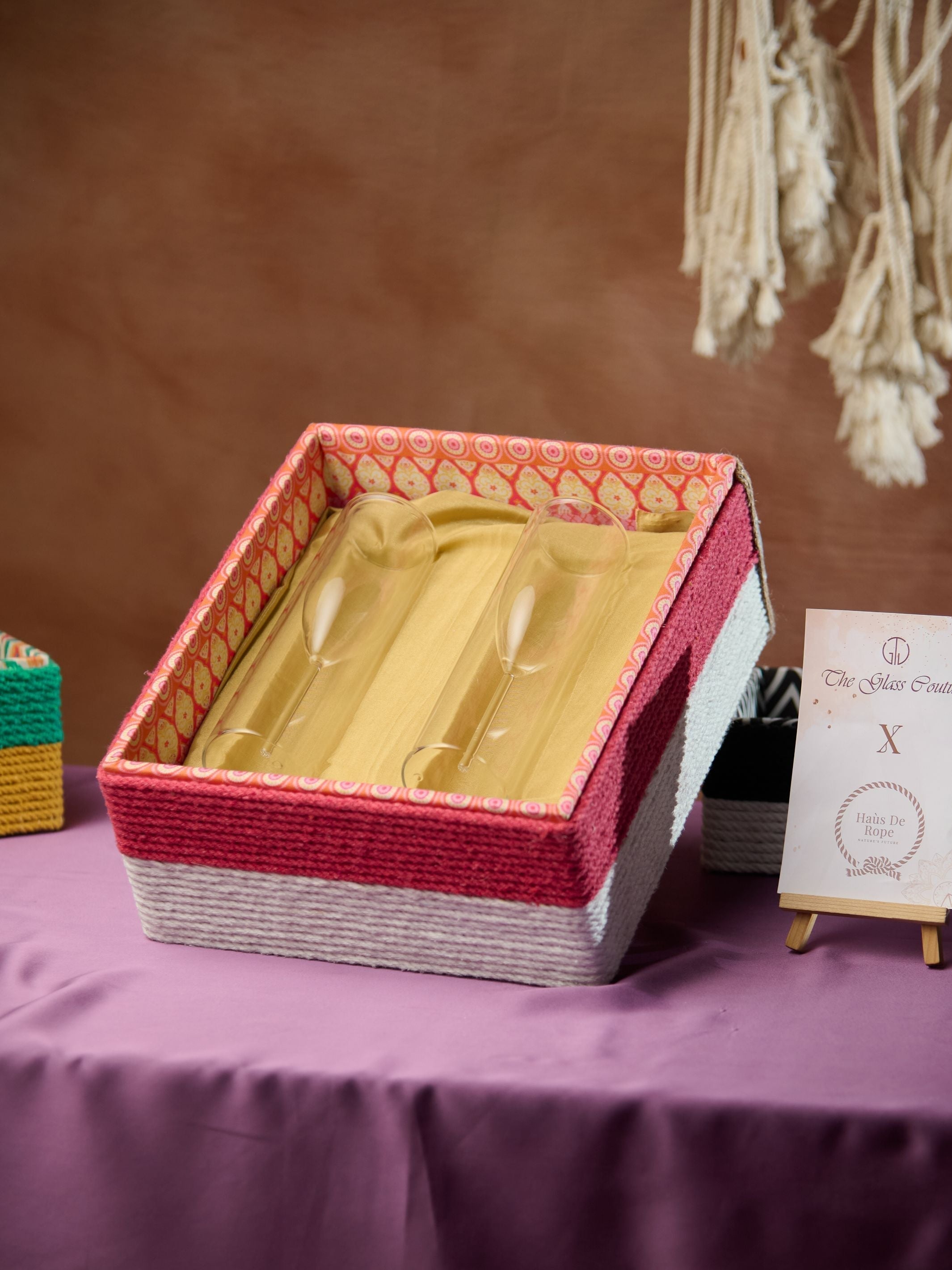 Imperial Double Walled Designer Glass with Gift Box _ Set Of 2