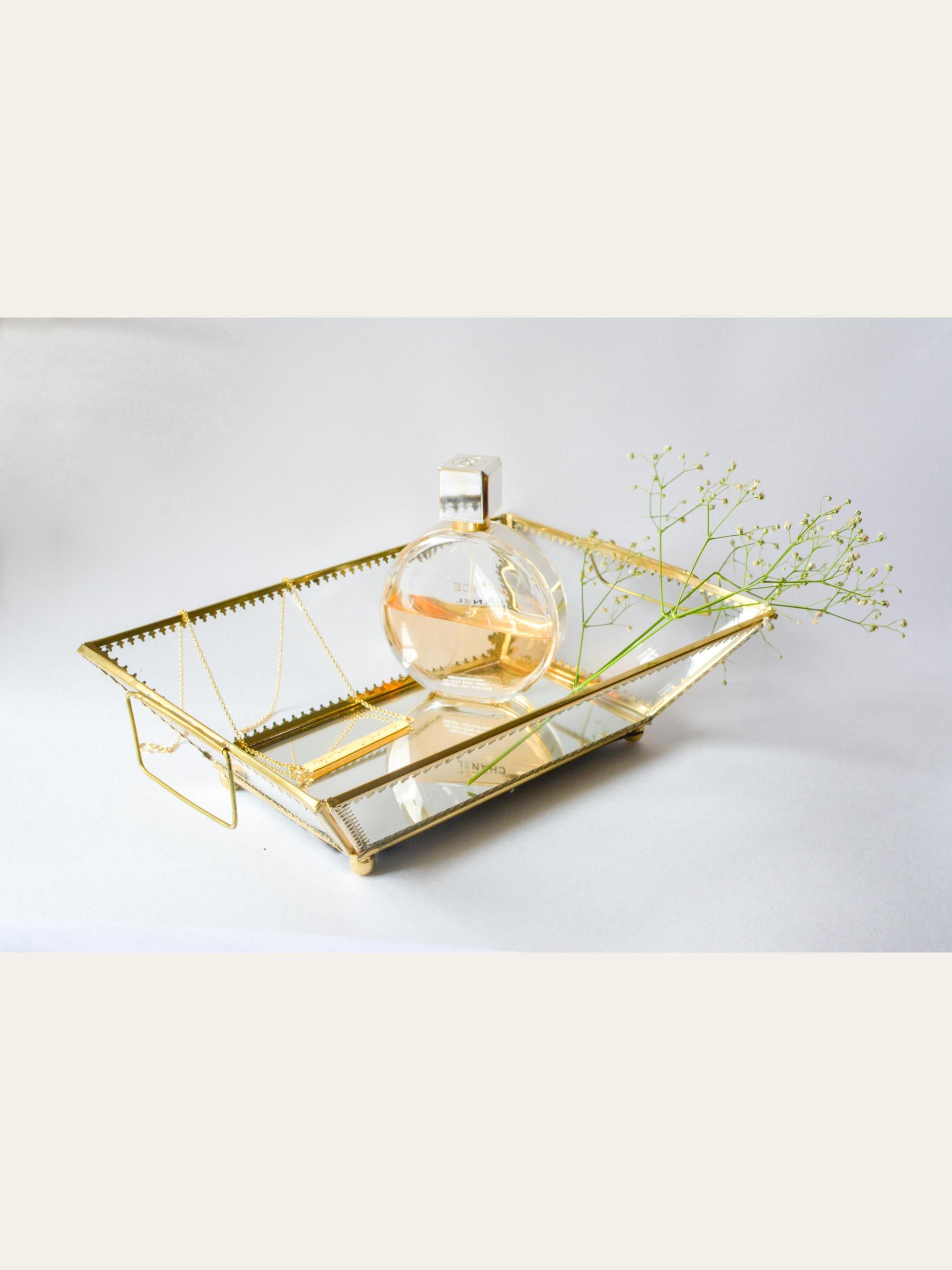 Ira Antique Glass Tray