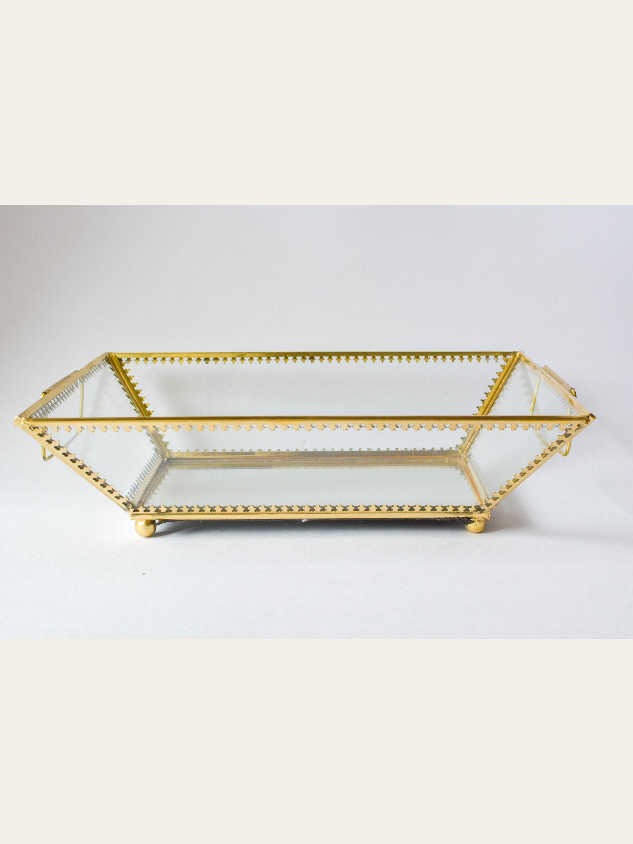 Ira Antique Glass Tray