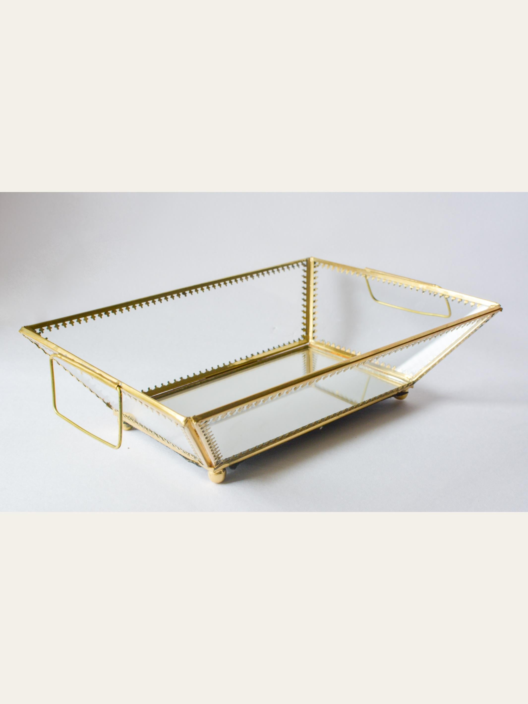 Ira Antique Glass Tray