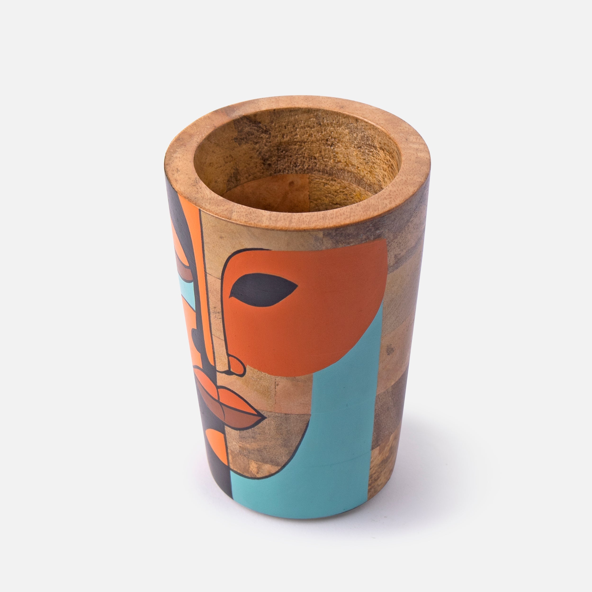 CLEO- WOODEN HAND PAINTED BATHROOM SET