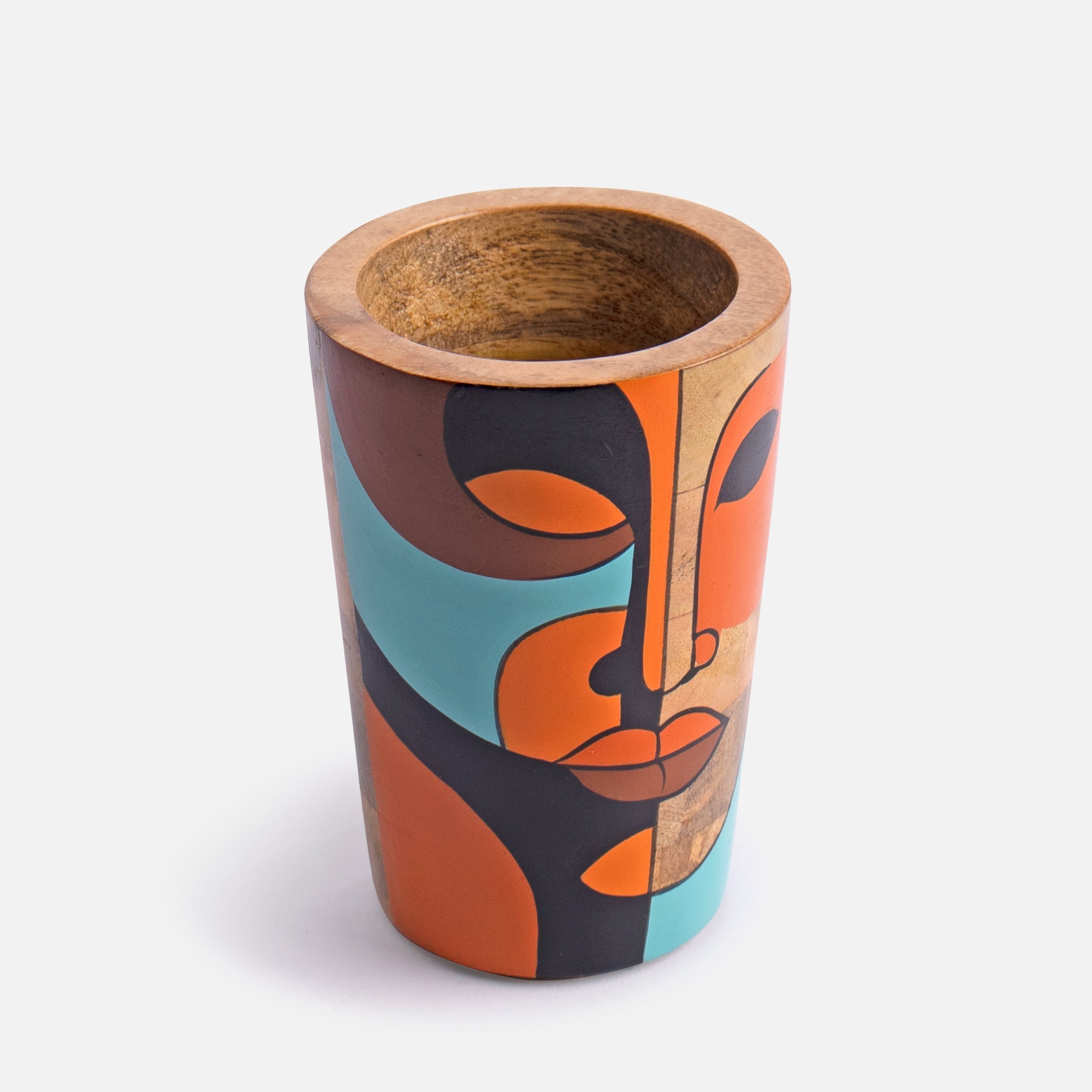 CLEO- WOODEN HAND PAINTED BATHROOM SET