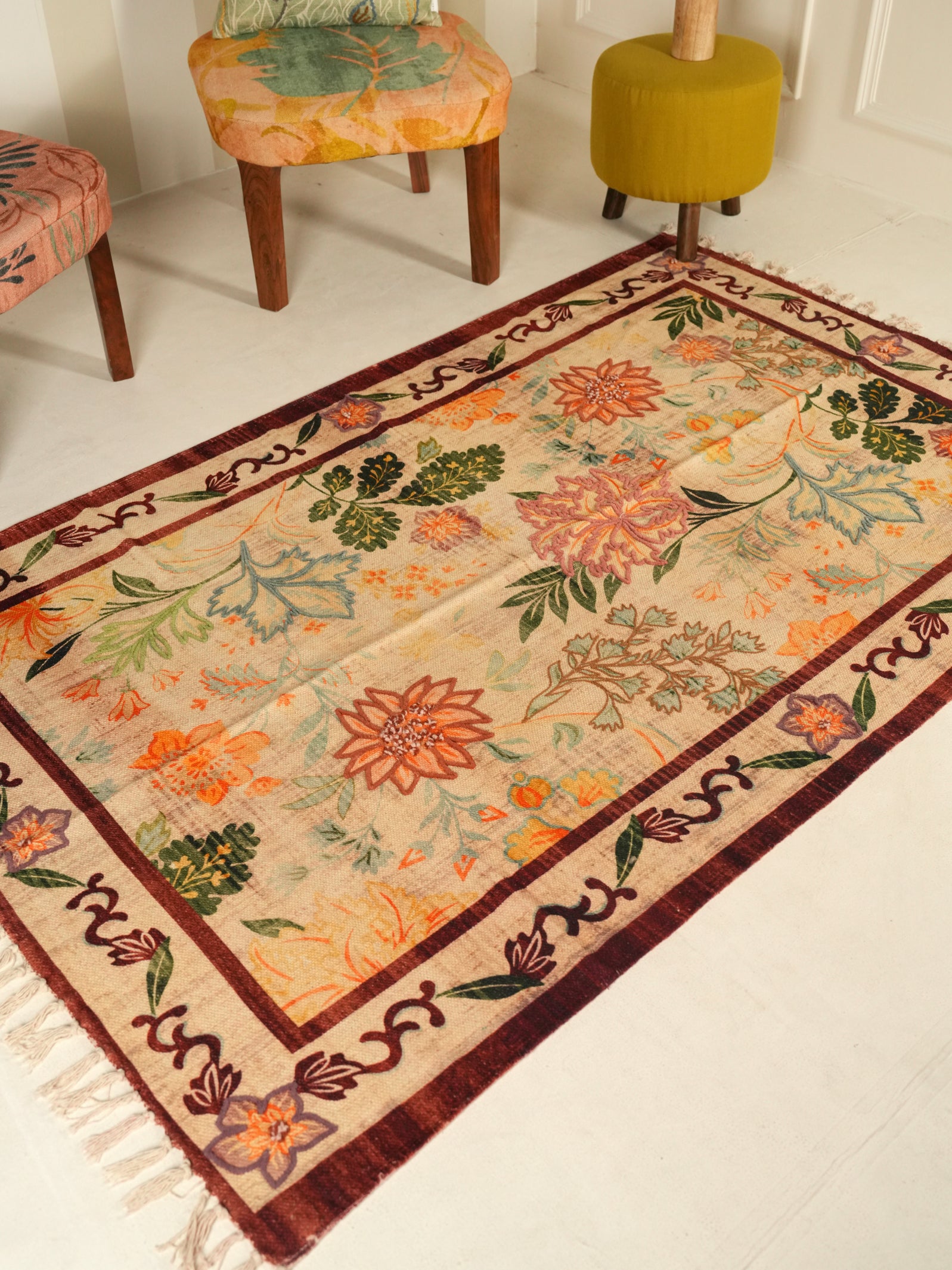 Blooming Grace Floral Rug