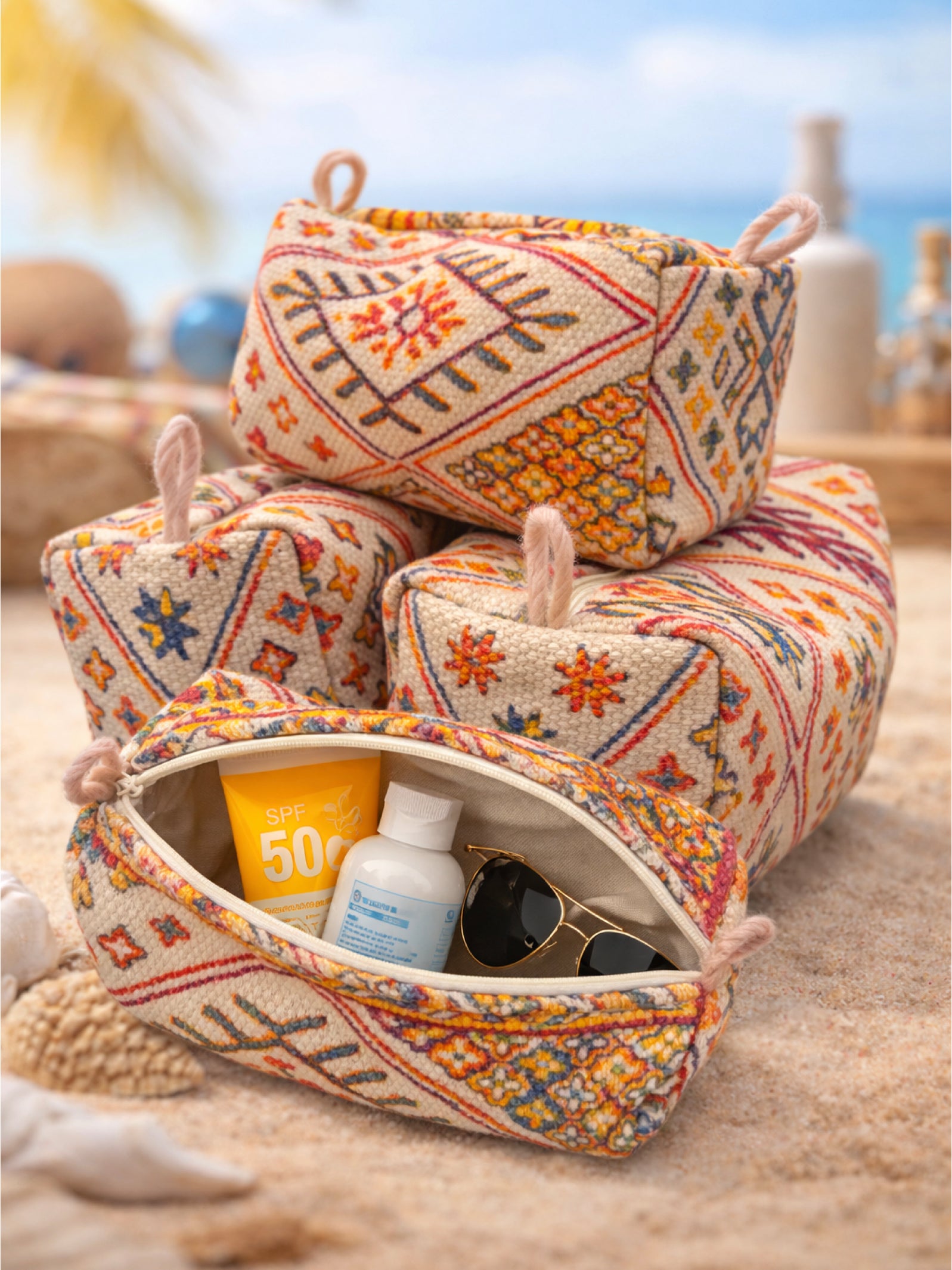 2-in-1 Essential Handwoven Travel sling & pouch set