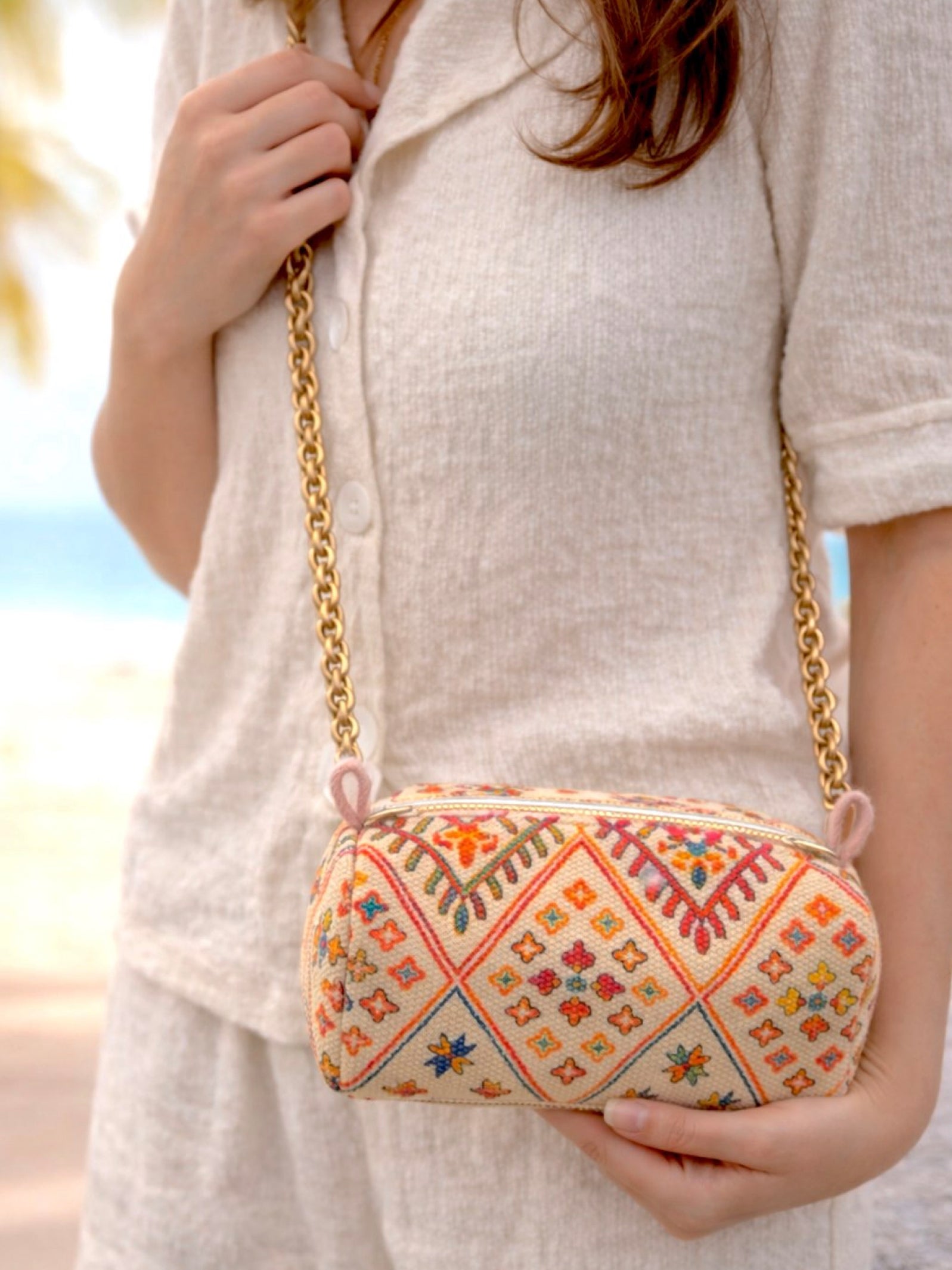 2-in-1 Essential Handwoven Travel sling & pouch set