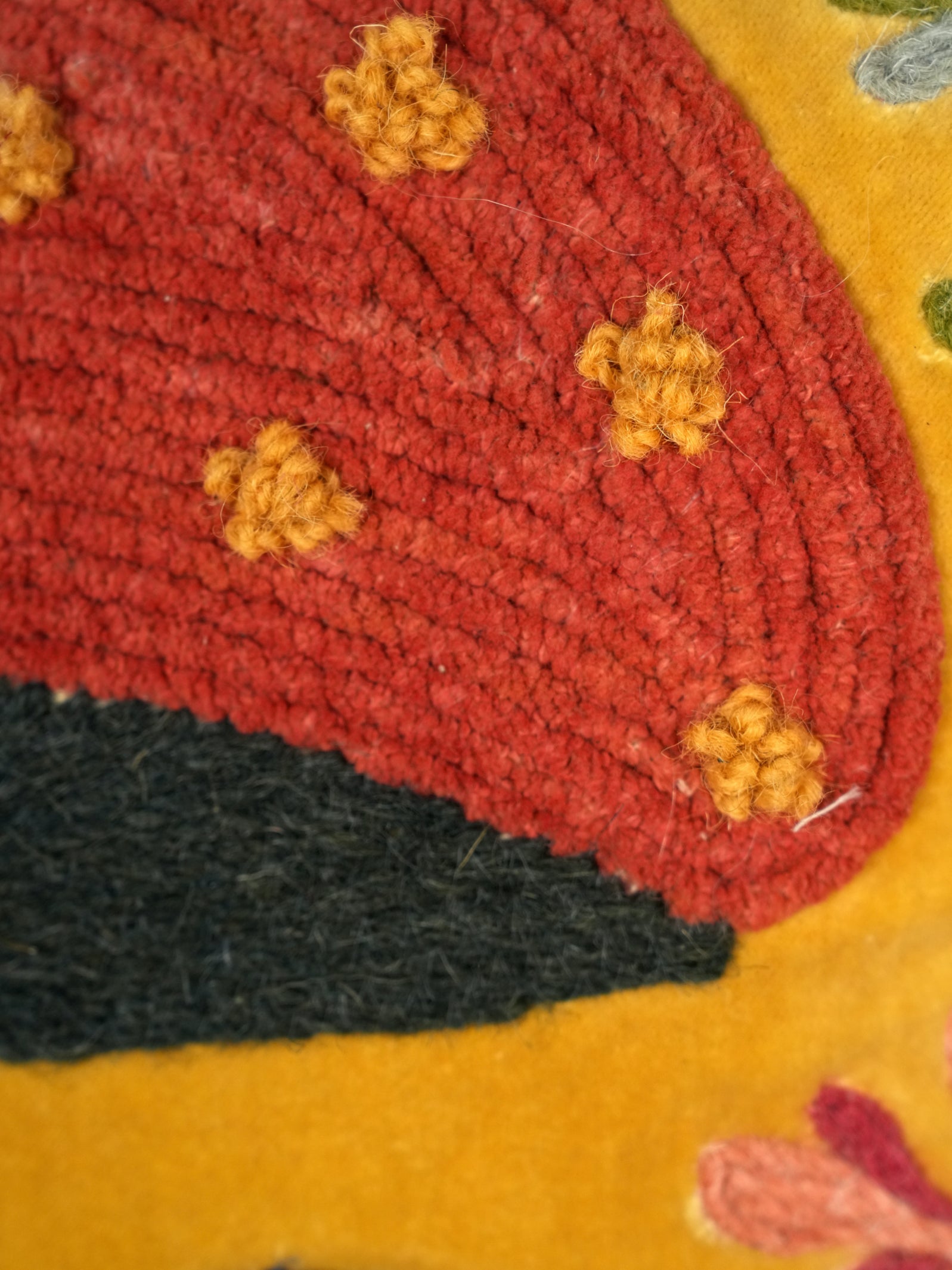 Mushroom Meadow Square Cushion