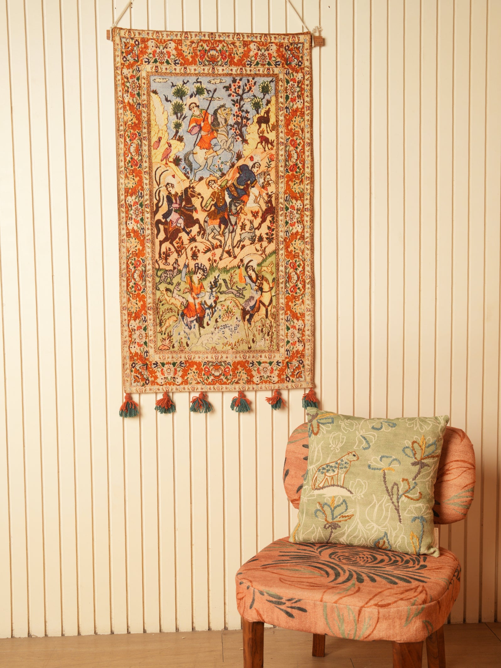 Traditional Persian-Style Woven Wall Hanging