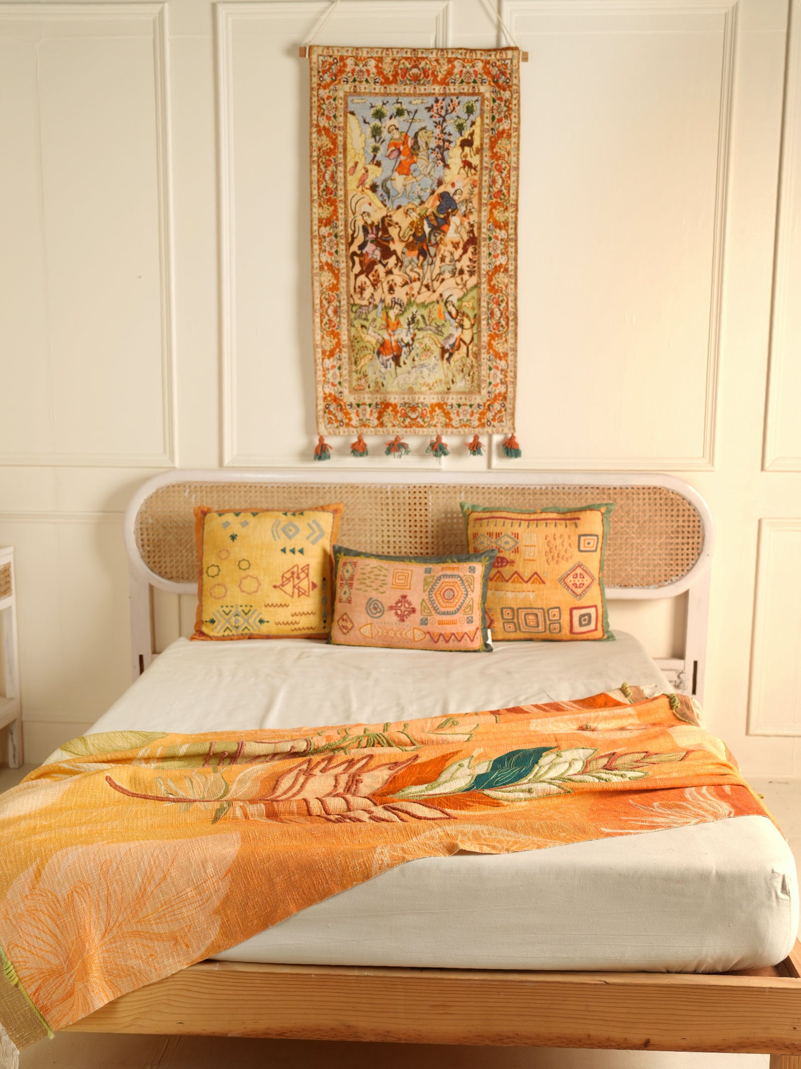 Traditional Persian-Style Woven Wall Hanging