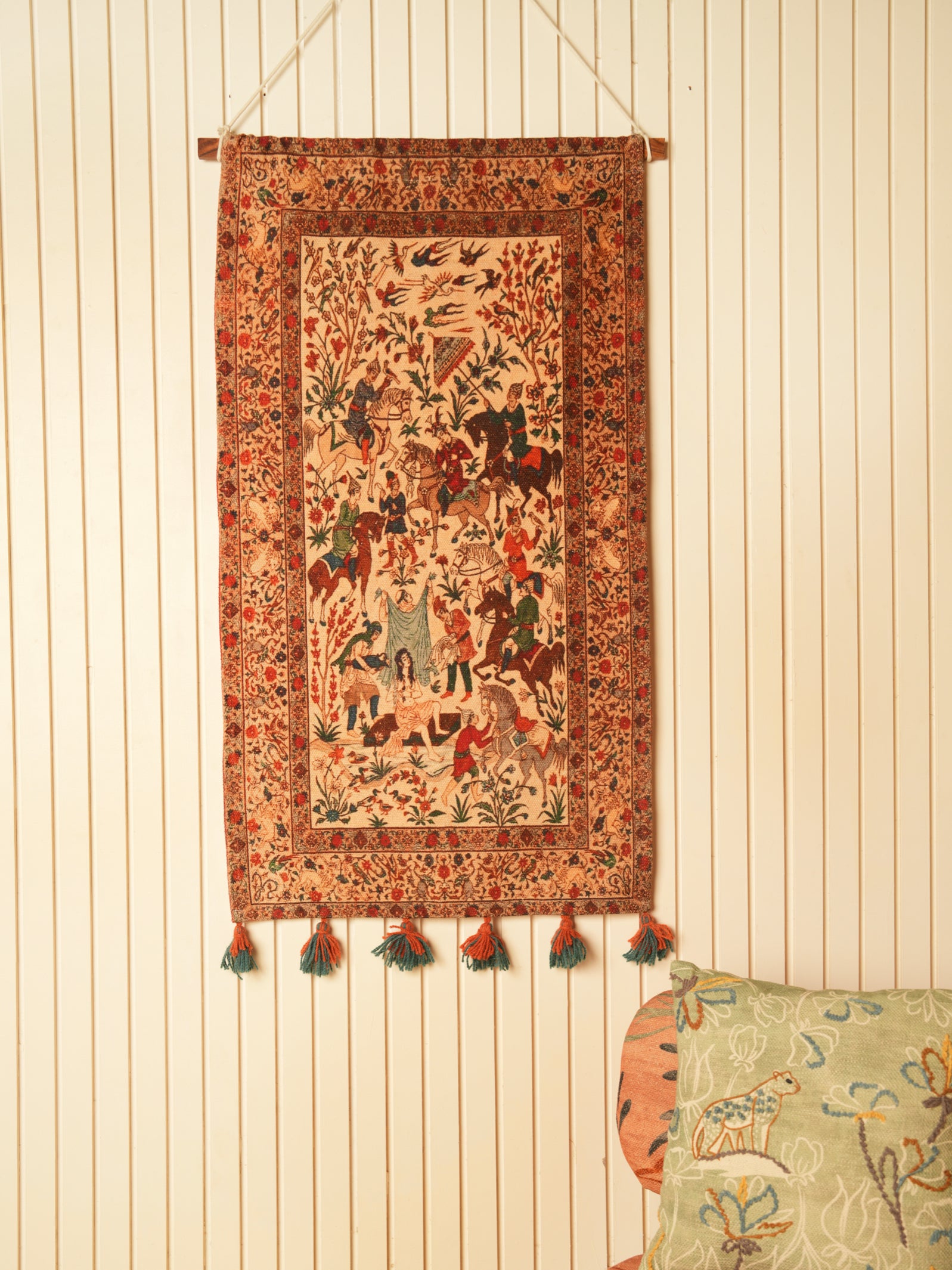 Traditional Persian-Style Woven Wall Hanging