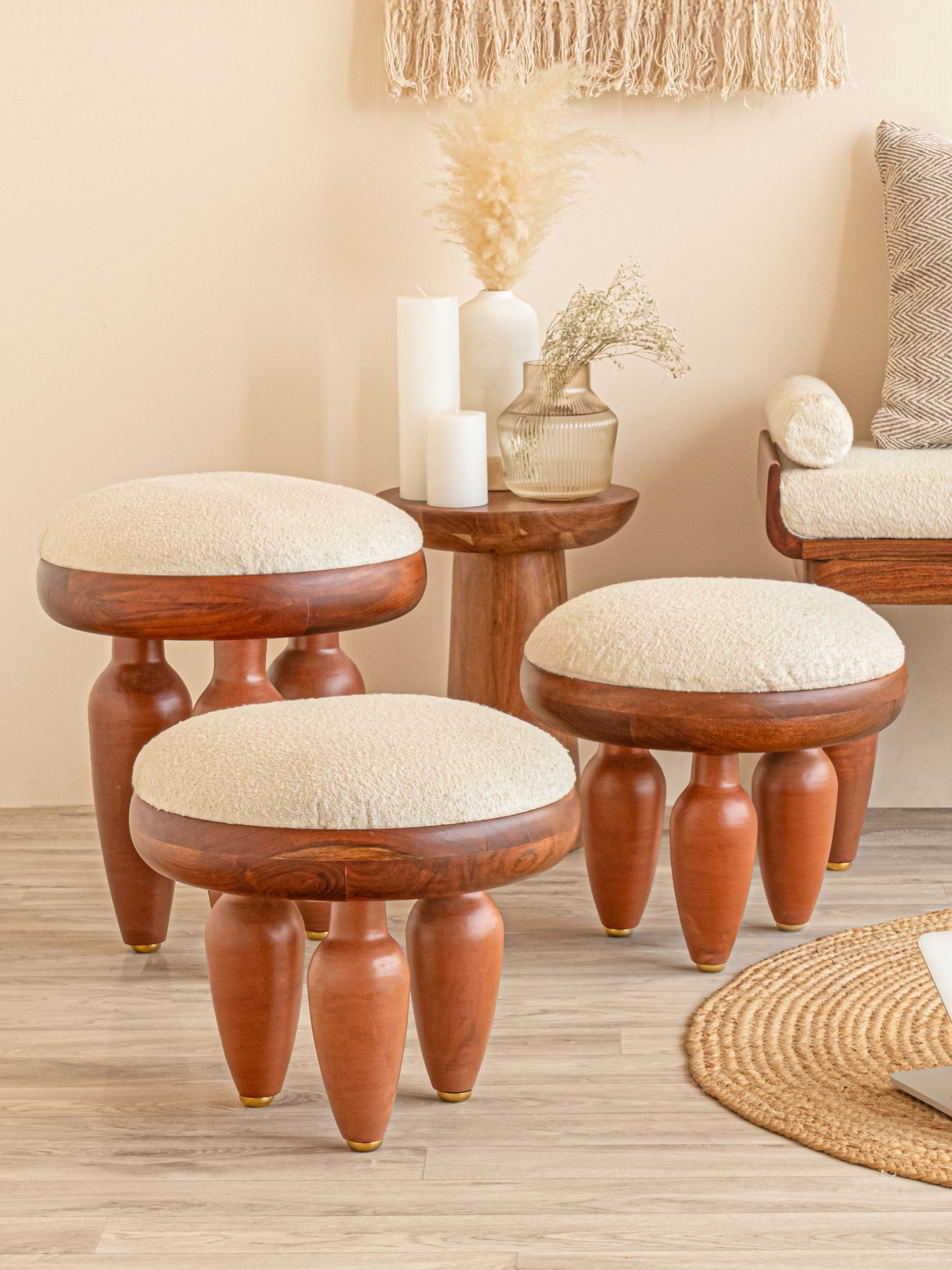 Wooden stool - Klei