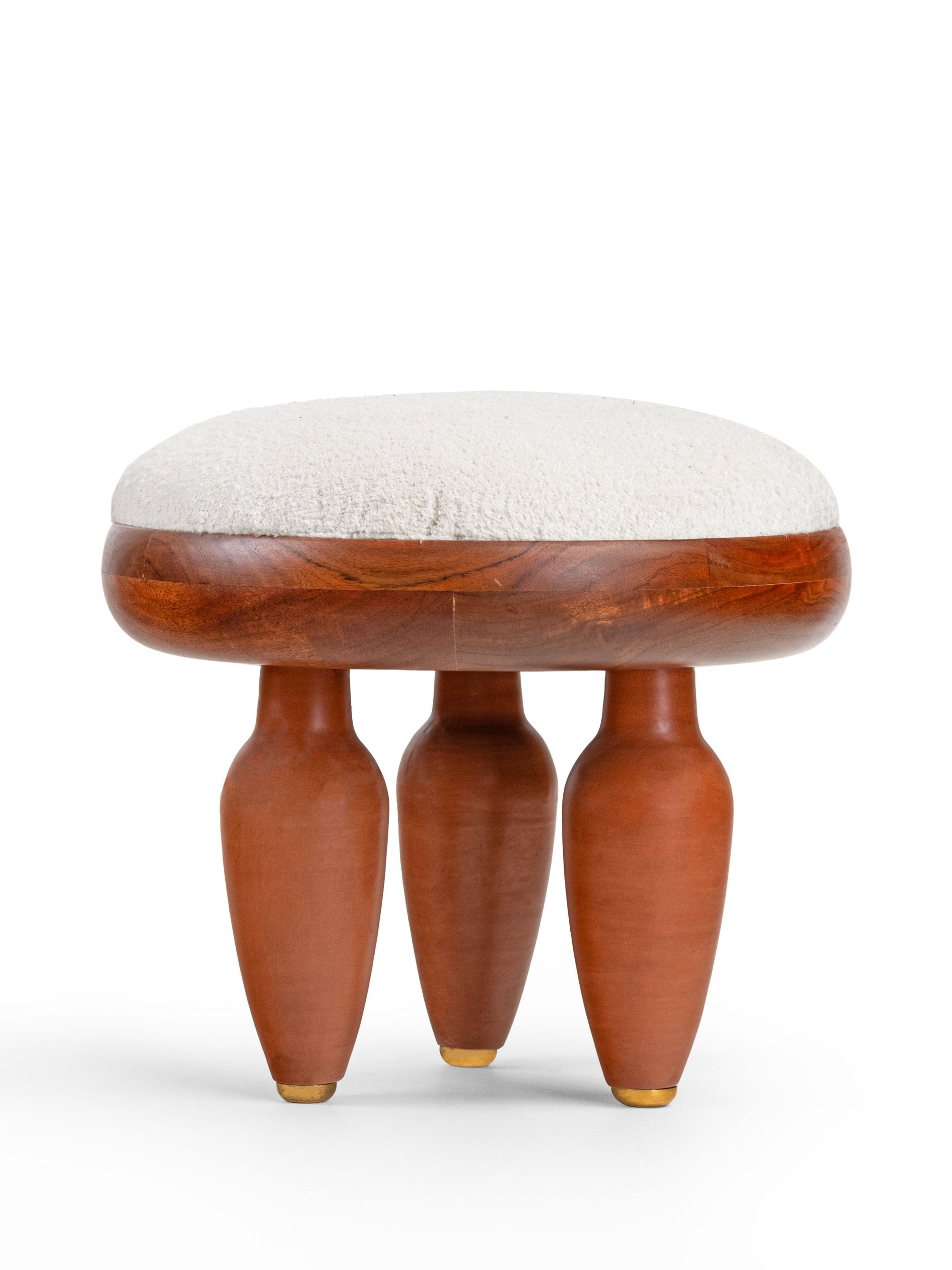 Wooden foot stool - Klei