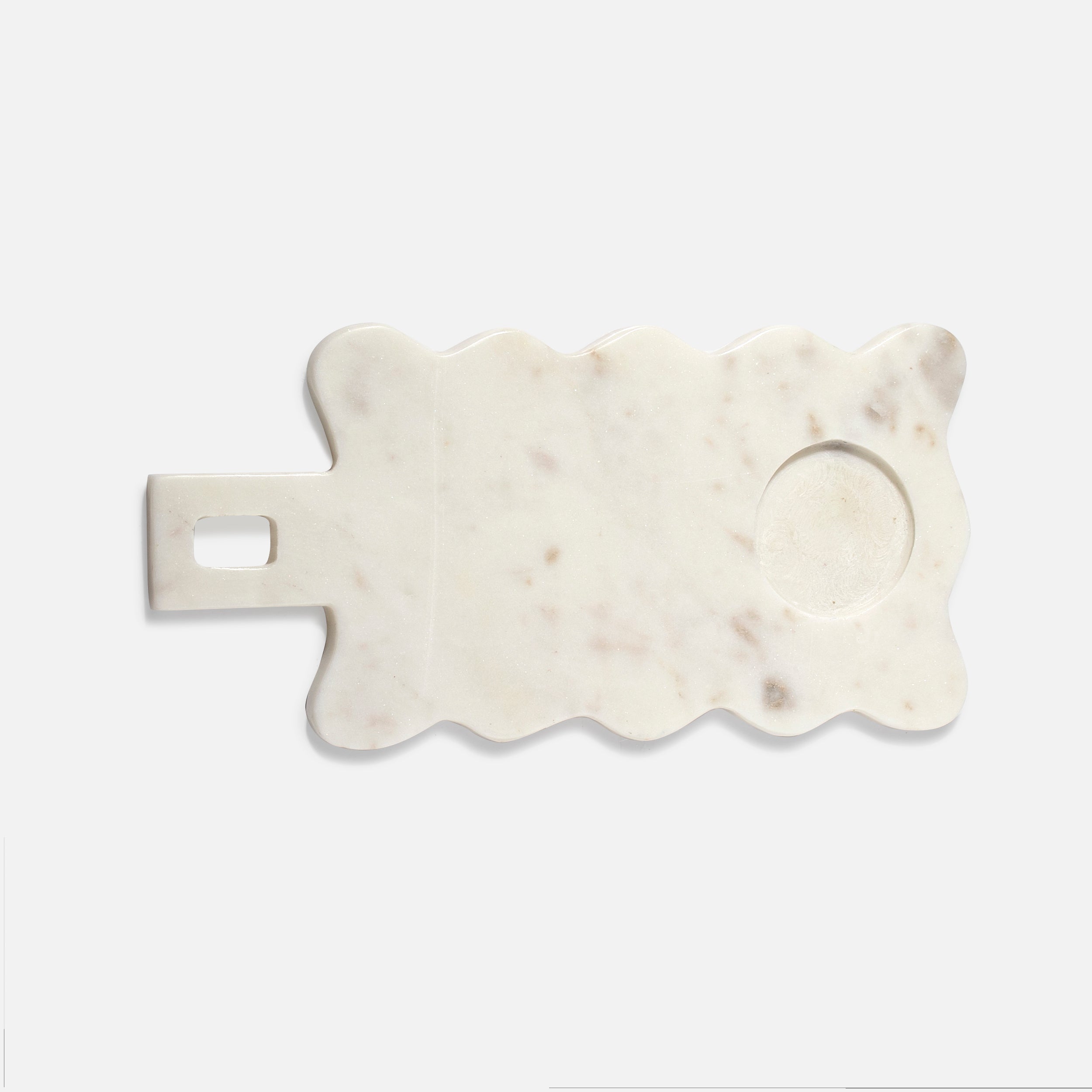 WAVERLY - MARBLE IVORY PLATTER TRAY