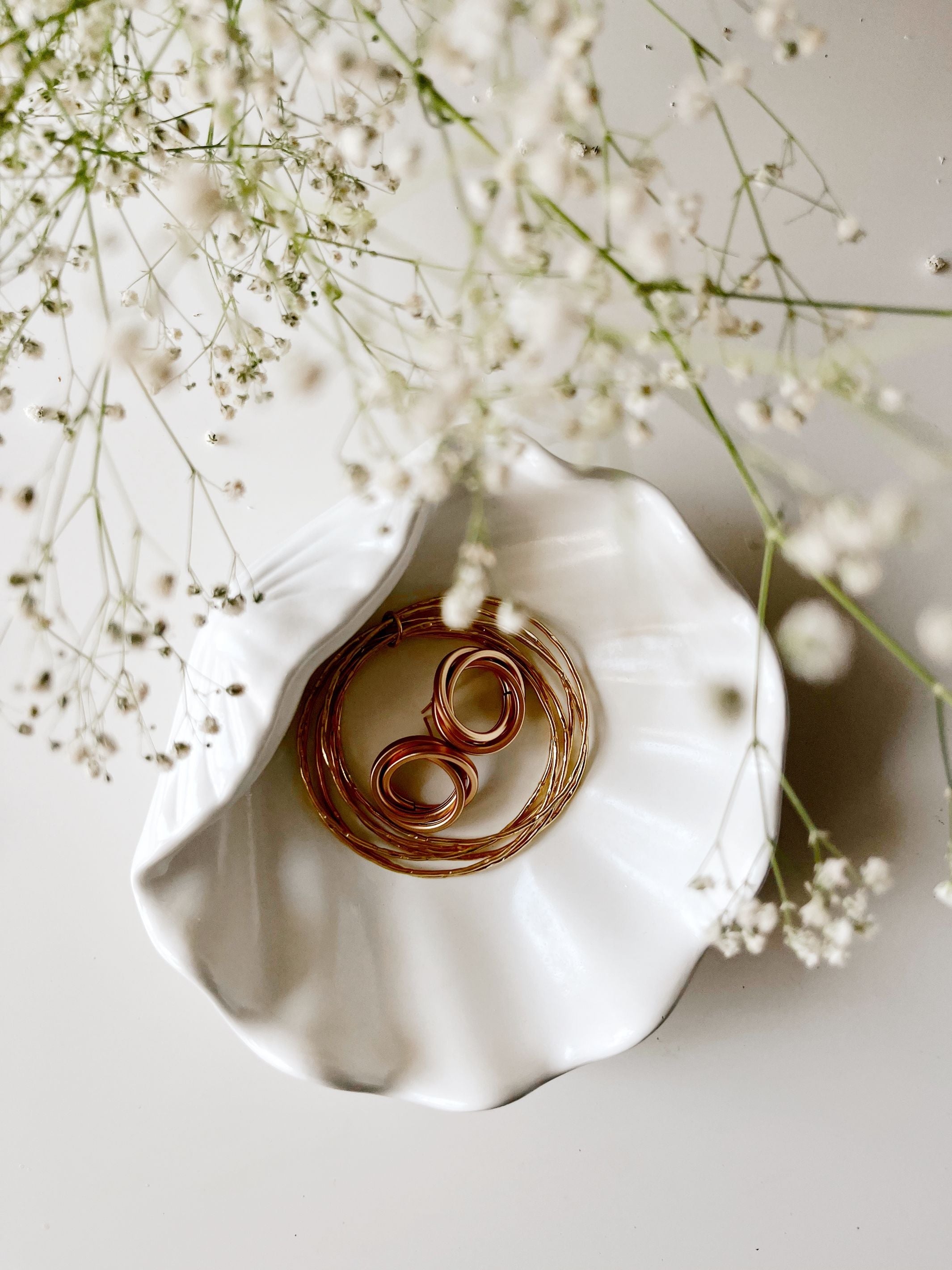 Large Seashell Concrete Trinket