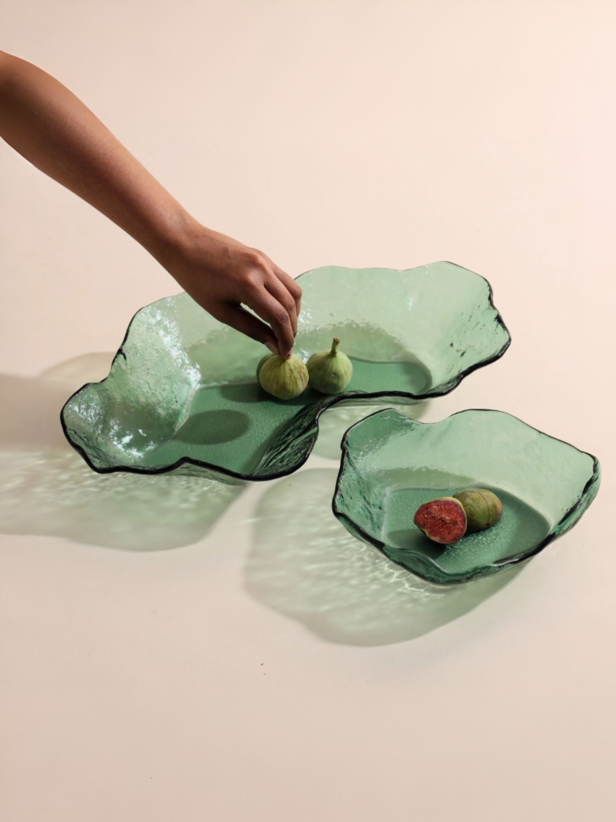 Lava Glass Bowl - Green