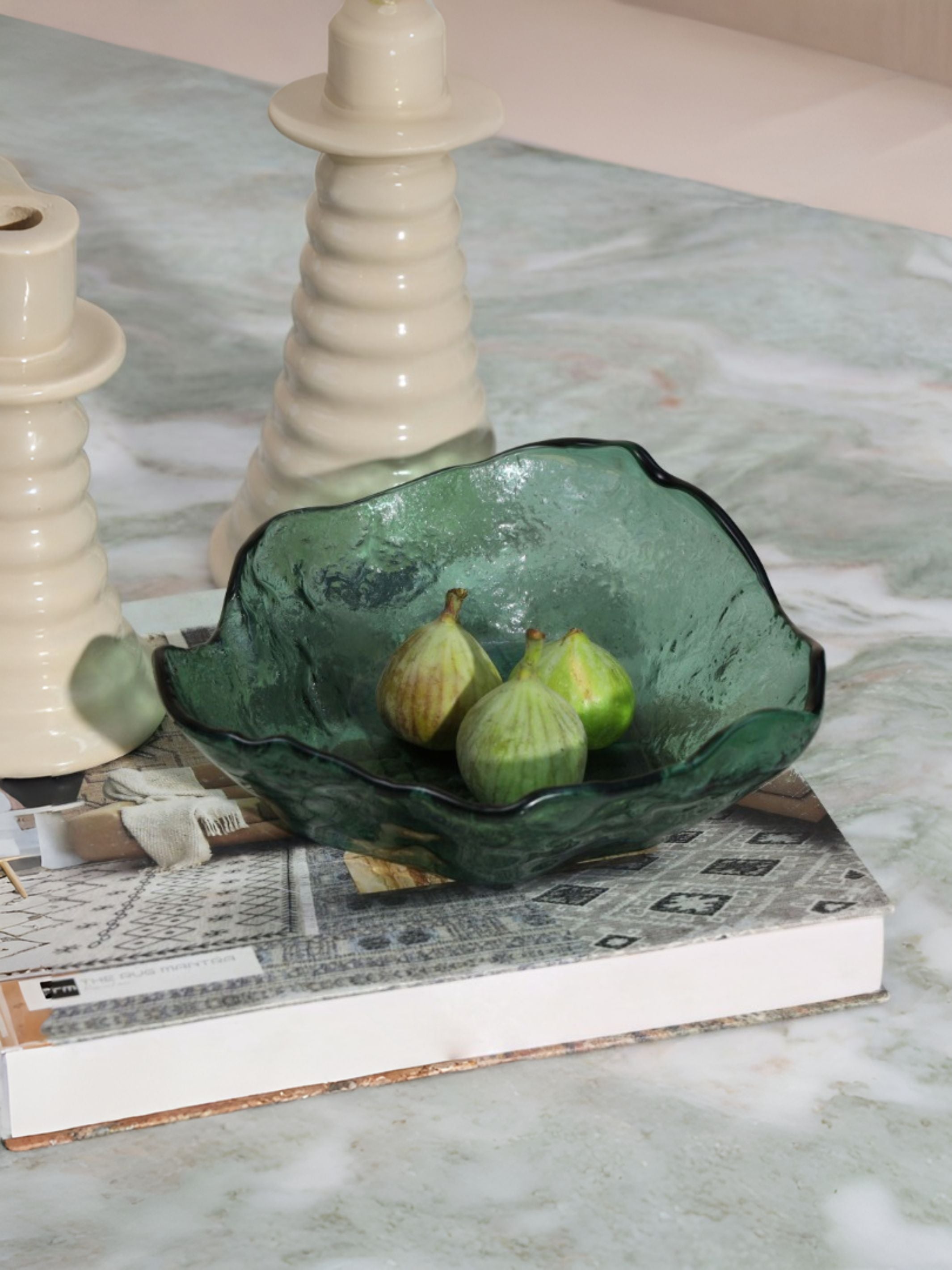 Lava Glass Bowl - Green