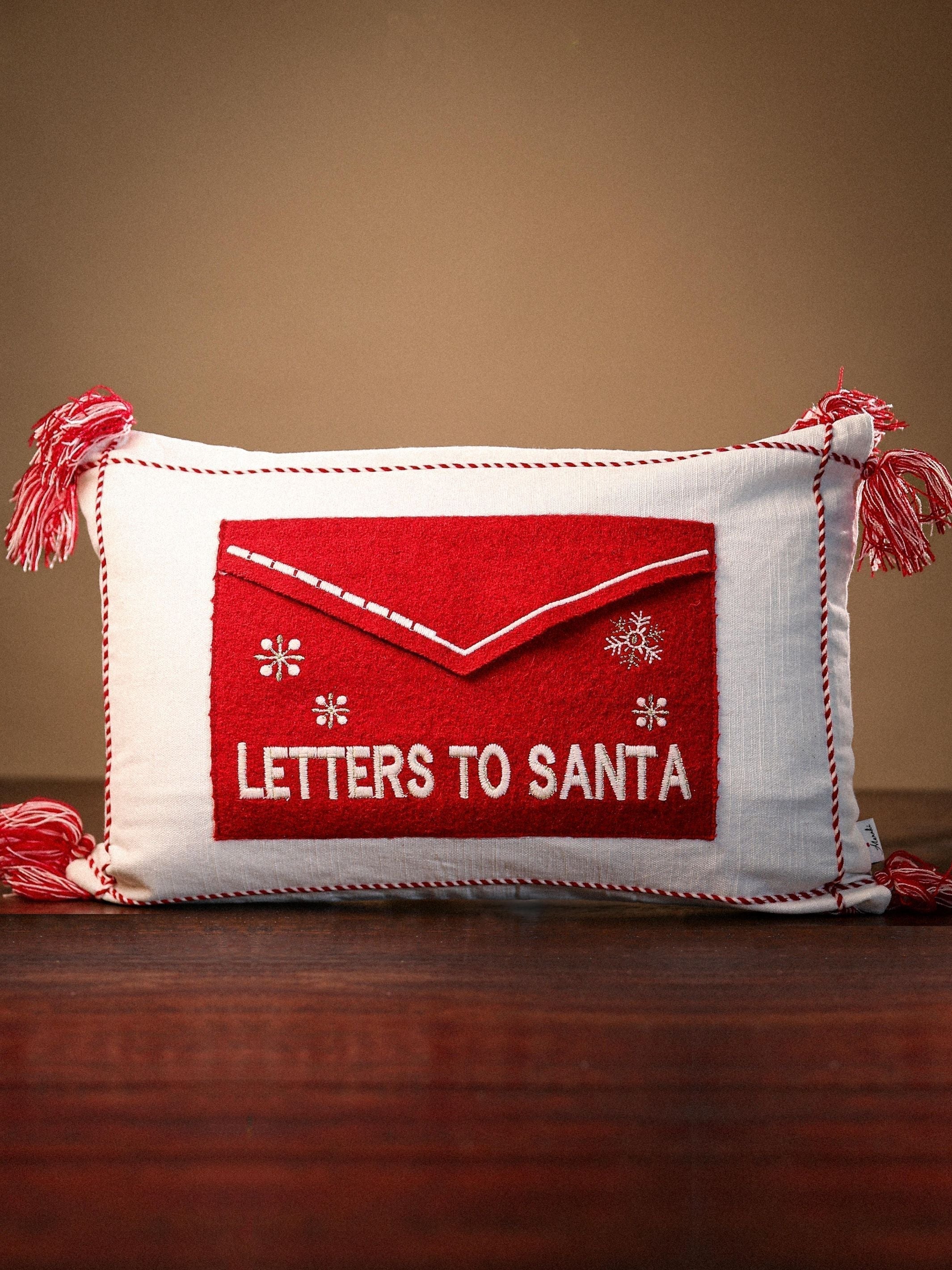 Christmas Cushion Covers - Letters to Santa (Envelope) (12"x18")