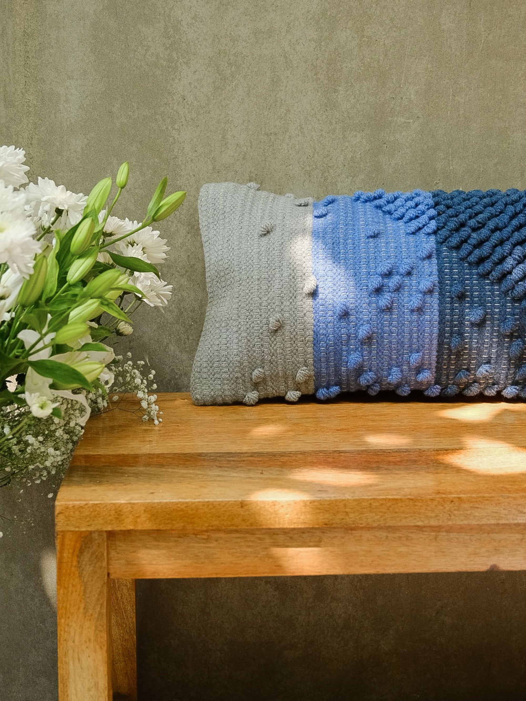 Handwoven Cushion Cover - Limitless Blue