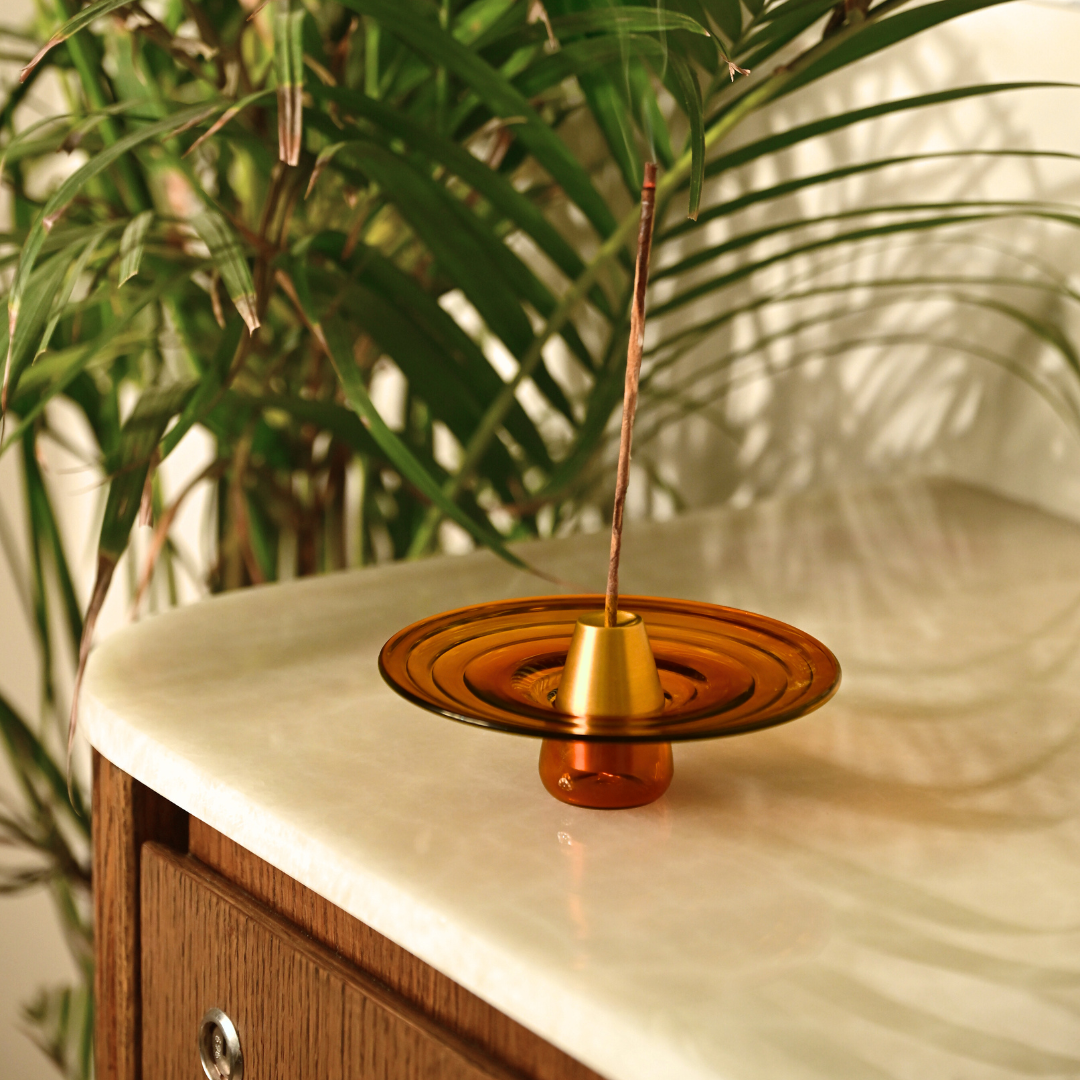 Muun Incense Holder - Amber